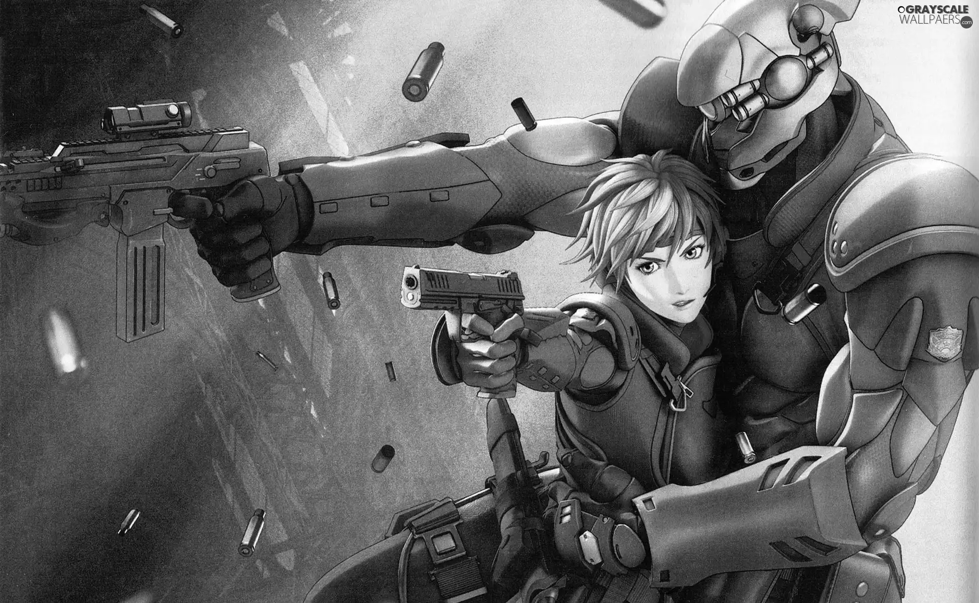 Appleseed, Gun, scales, Robot