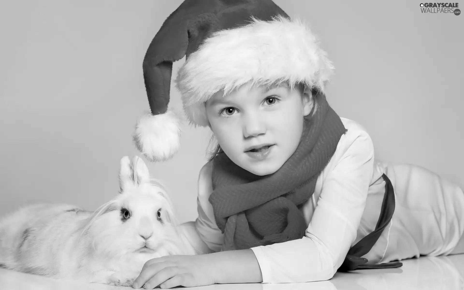 Scarf, Rabbit, red hot, Hat, Kid