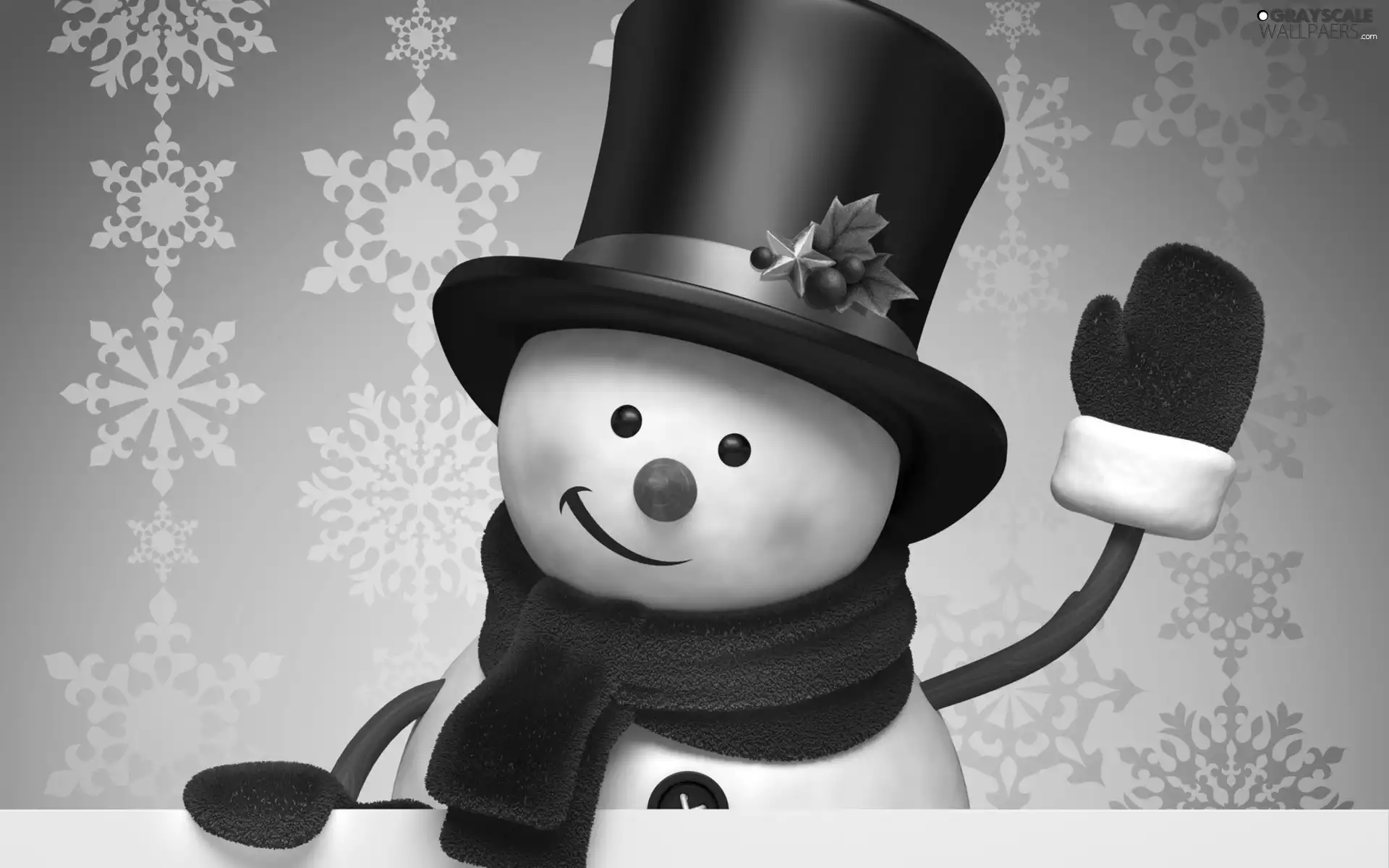 Snowman, cylinder, Scarf, Violet