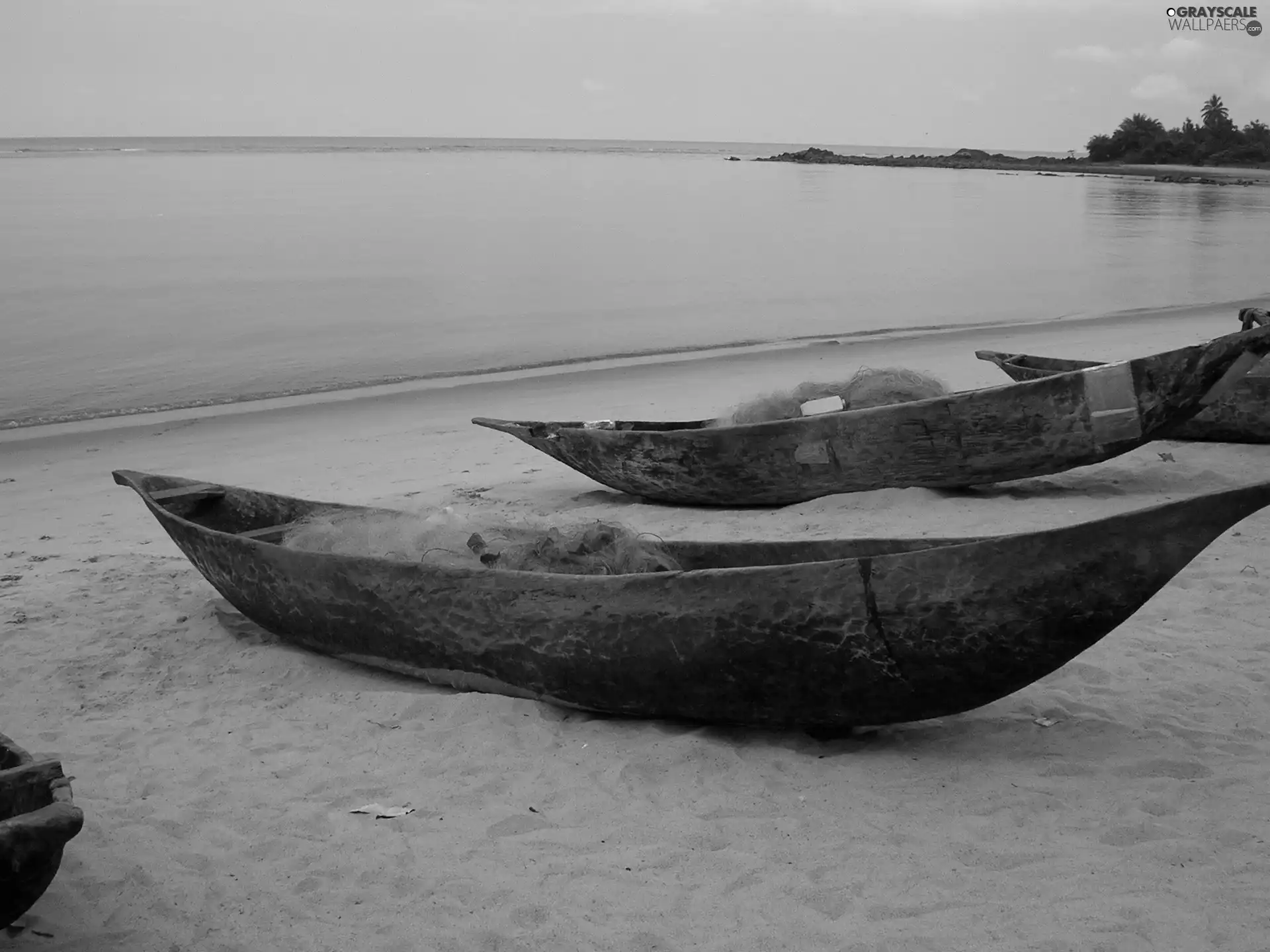 sea, Sand, boats