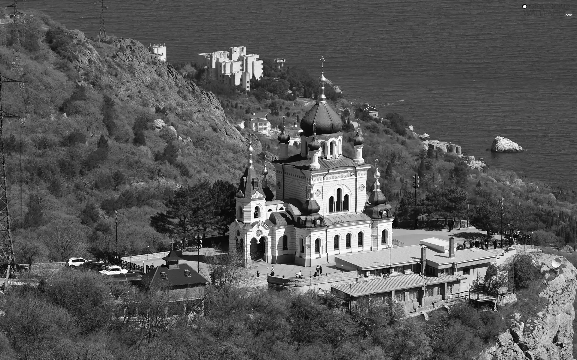 Church, sea