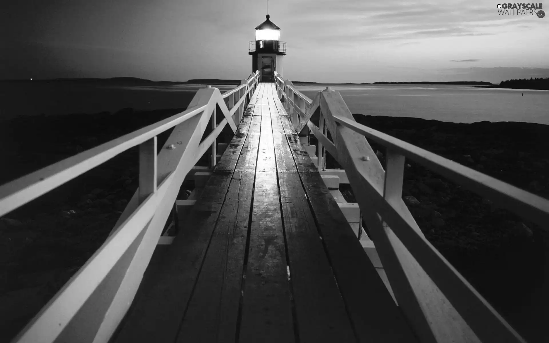 sea, Lighthouses, pier