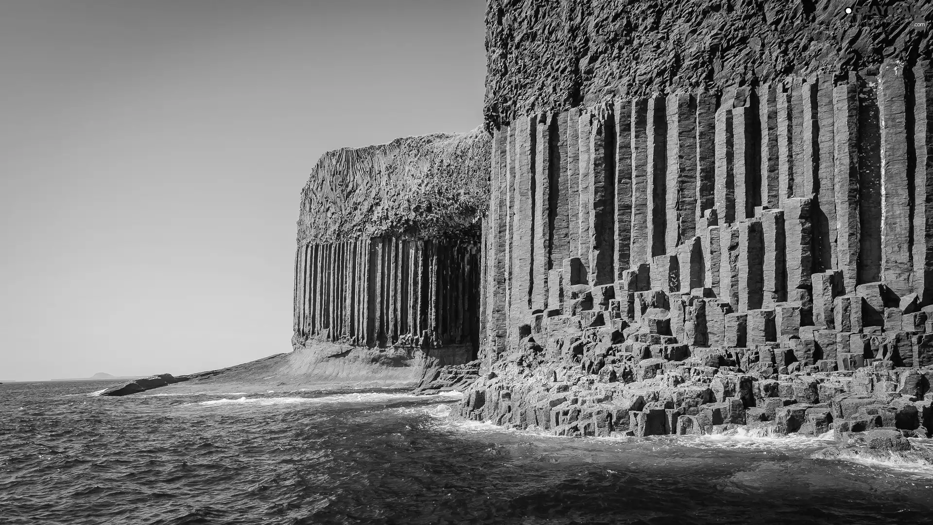 Rocky, cliff, sea, Coast