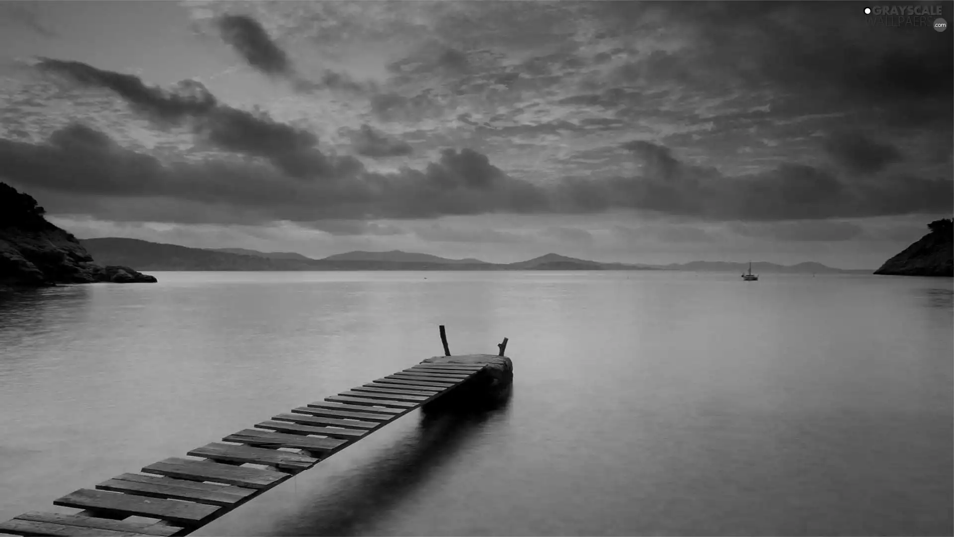 Great Sunsets, footbridge, sea