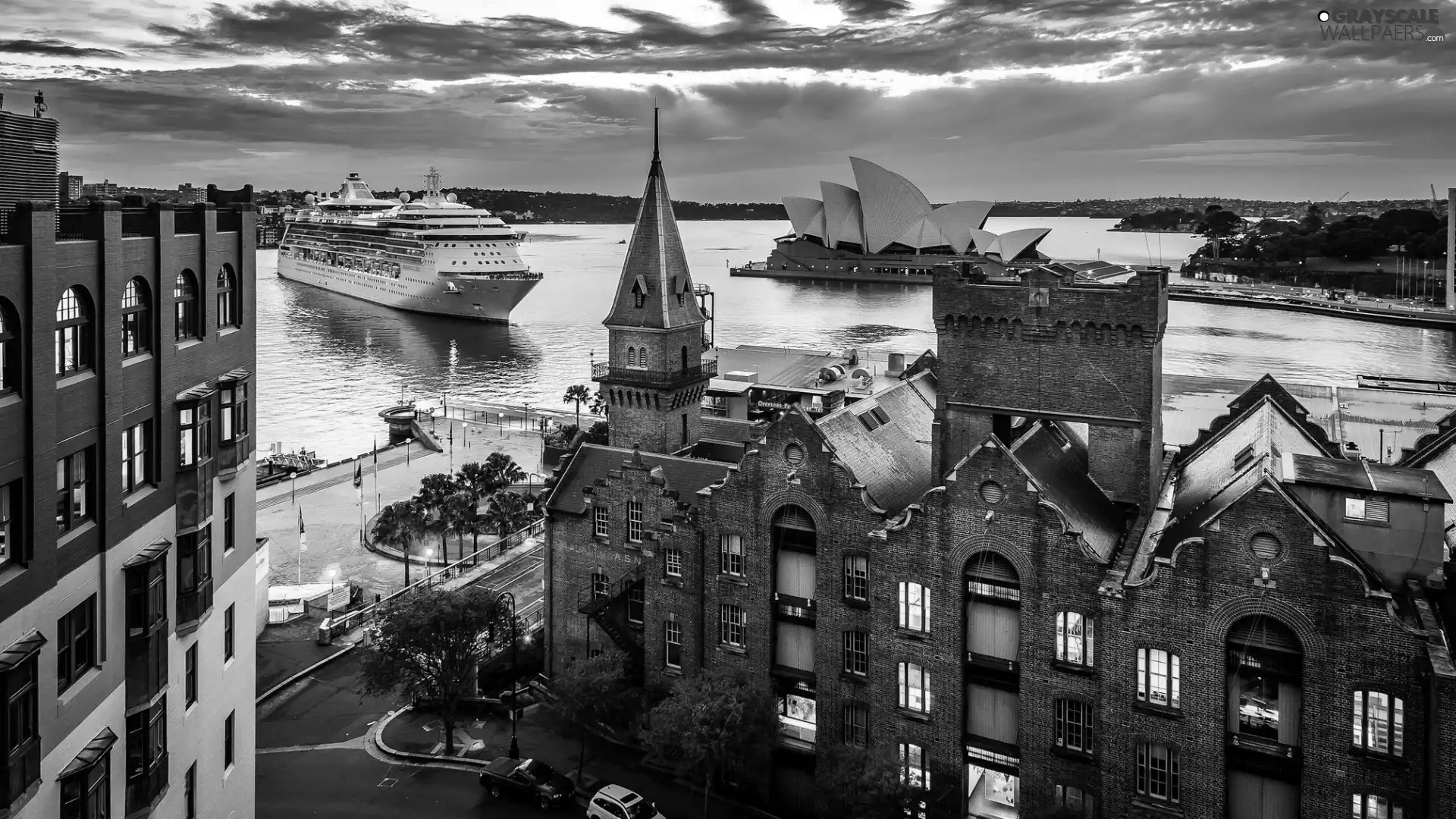 sea, Australia, Houses, Sydney Opera House, Ship, Sydney