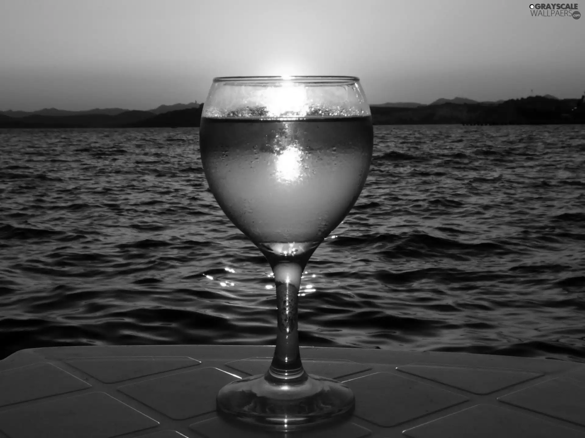west, glass, sea, sun