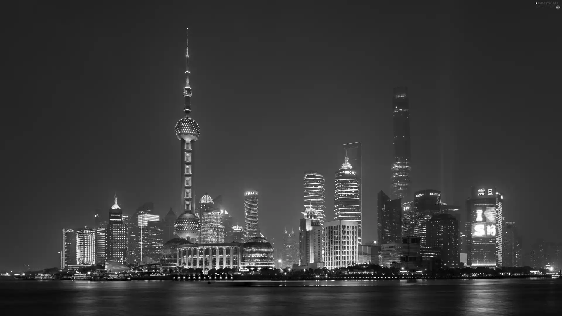 Shanghai, Town, Night