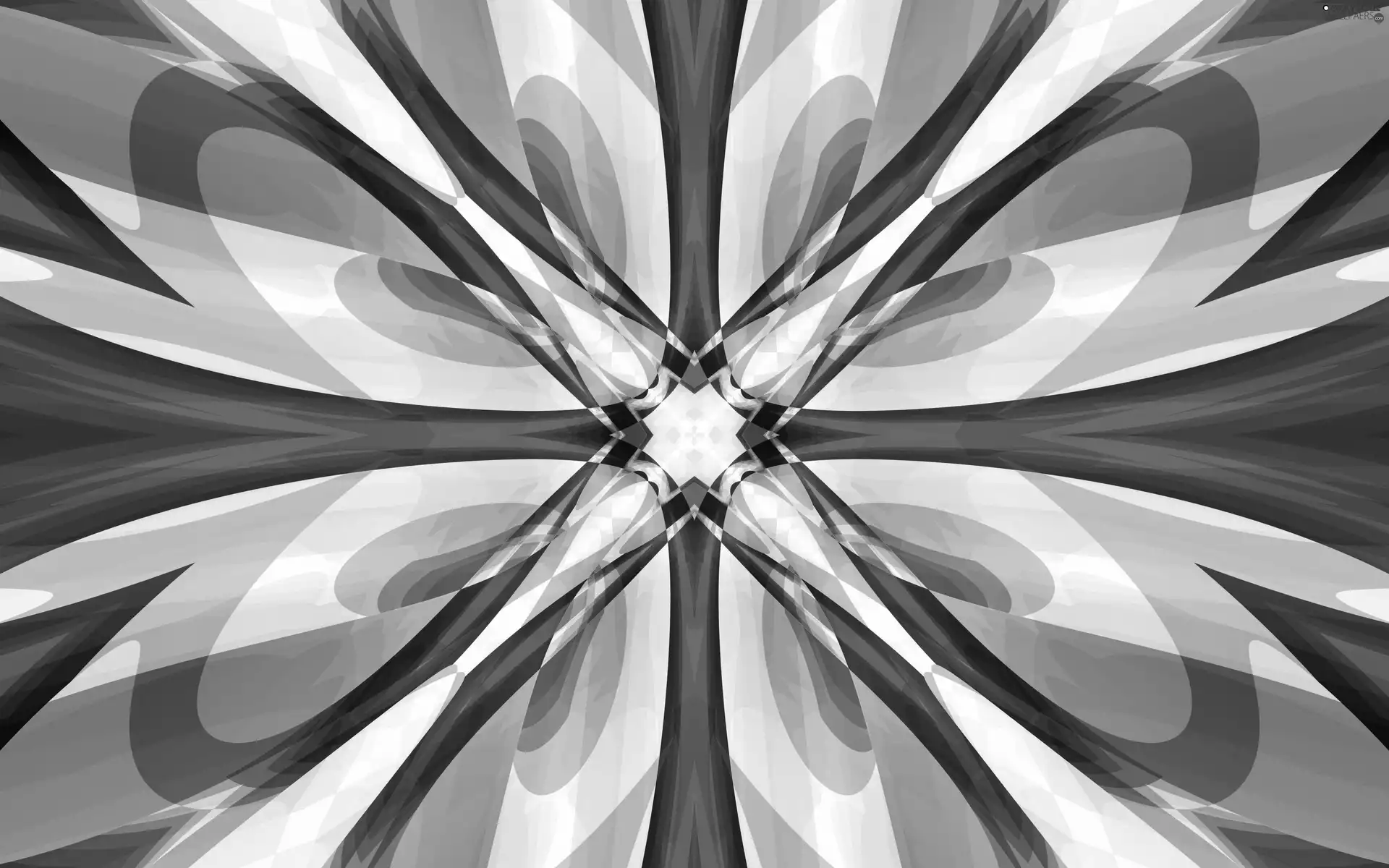 rays, shape, Kaleidoscope, model, Fraktal