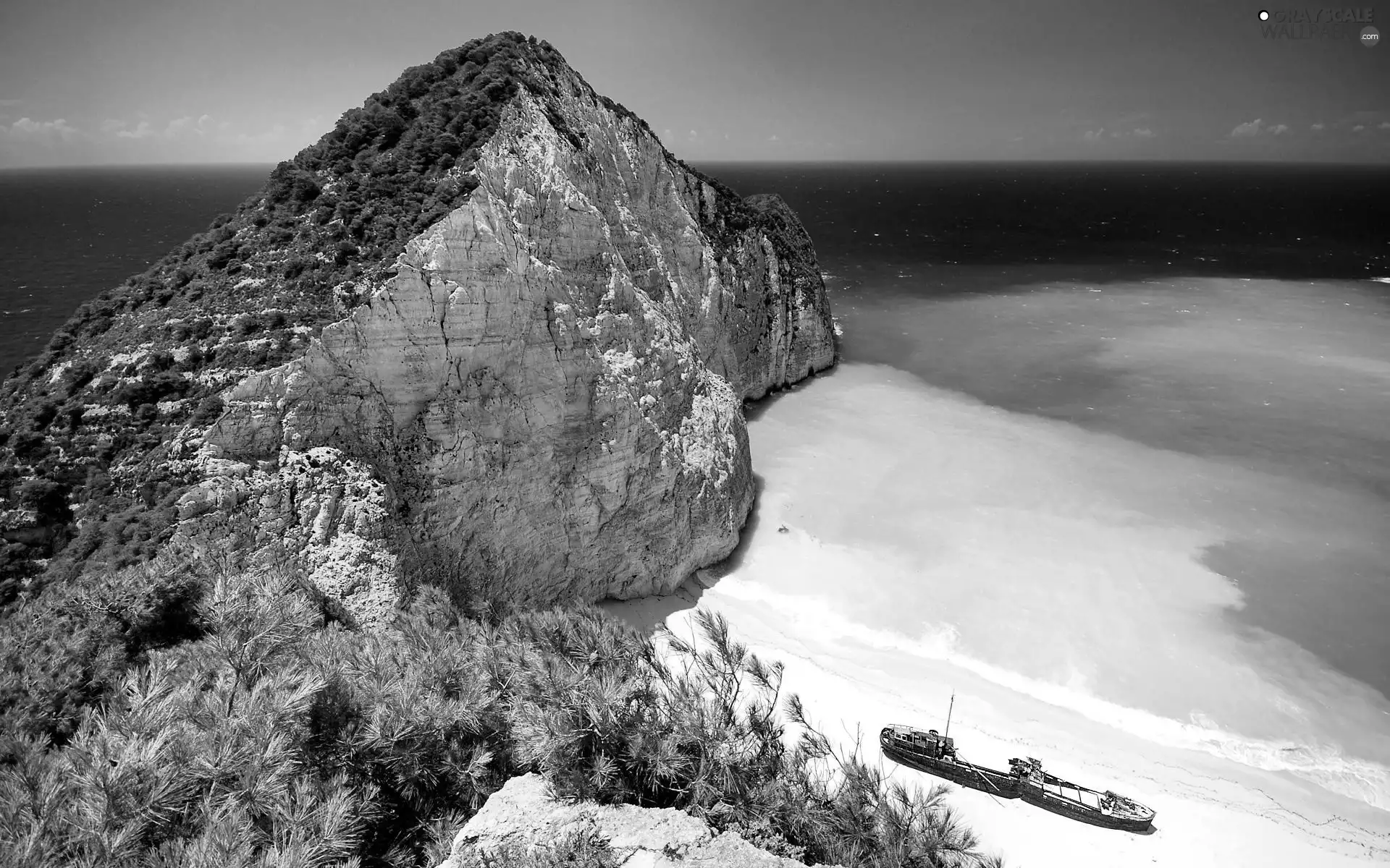 Shipwreck Bay, Greece, rocks, sea, wreck, Zaynthos