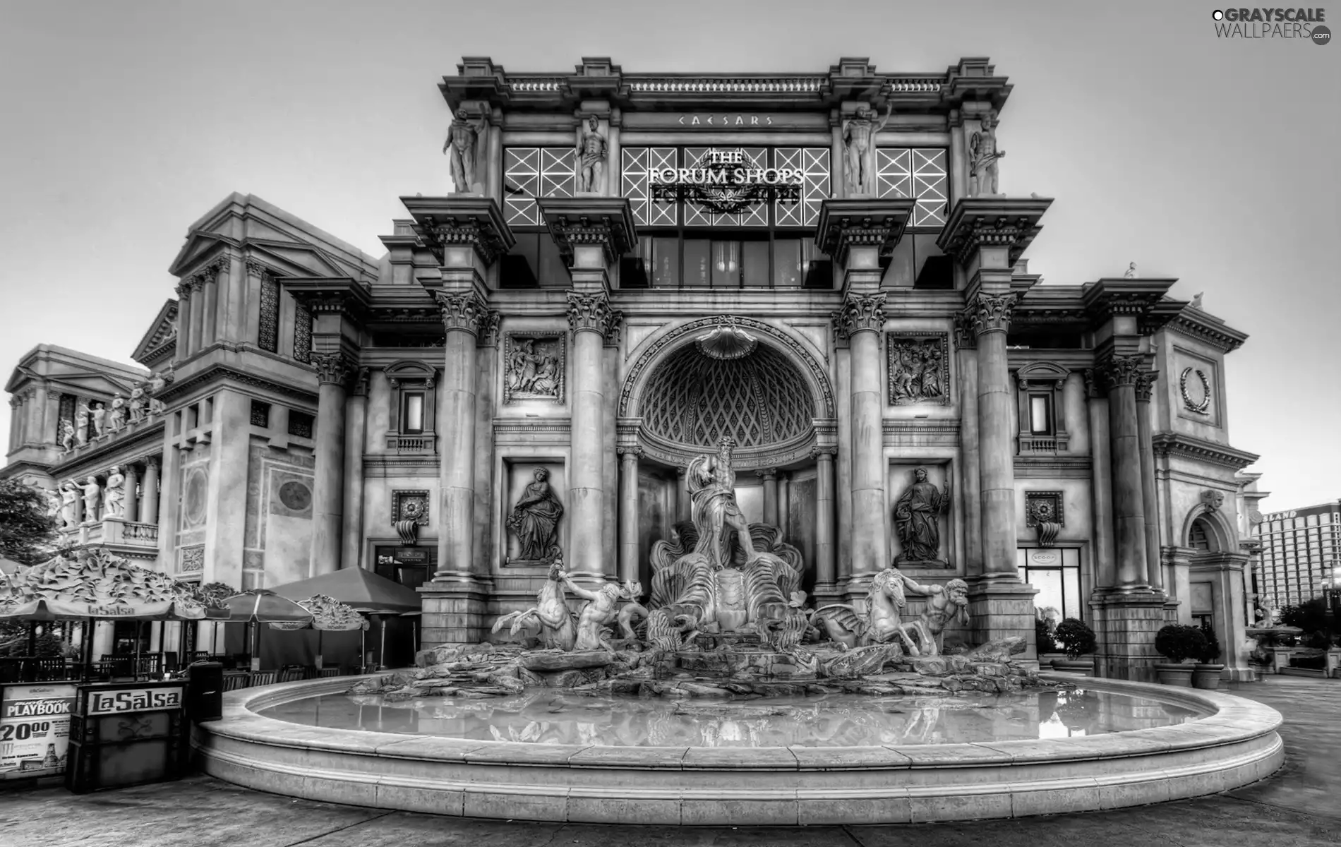 Las Vegas, fountain, Shopping Center