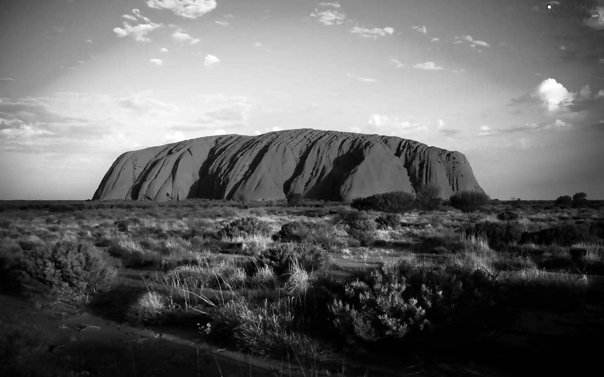 Uluru, Rocks, Skrub, red hot