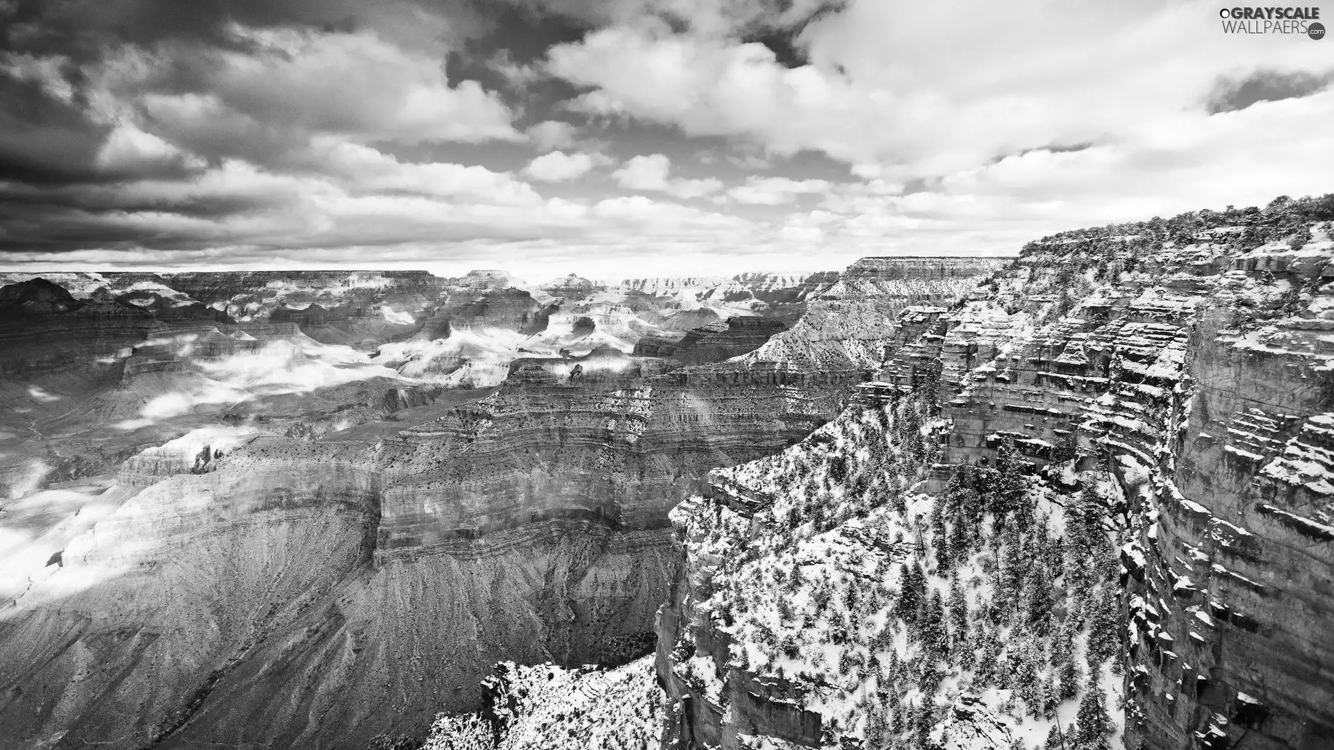 Sky, canyon, clouds