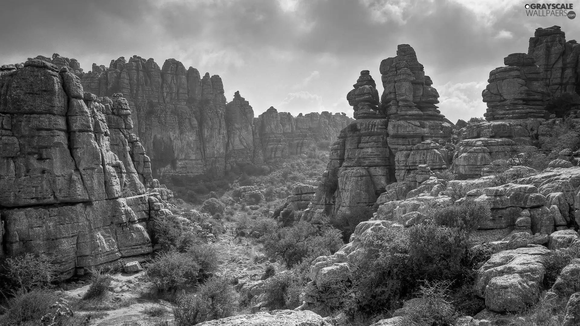 Sky, rocks, Clouds