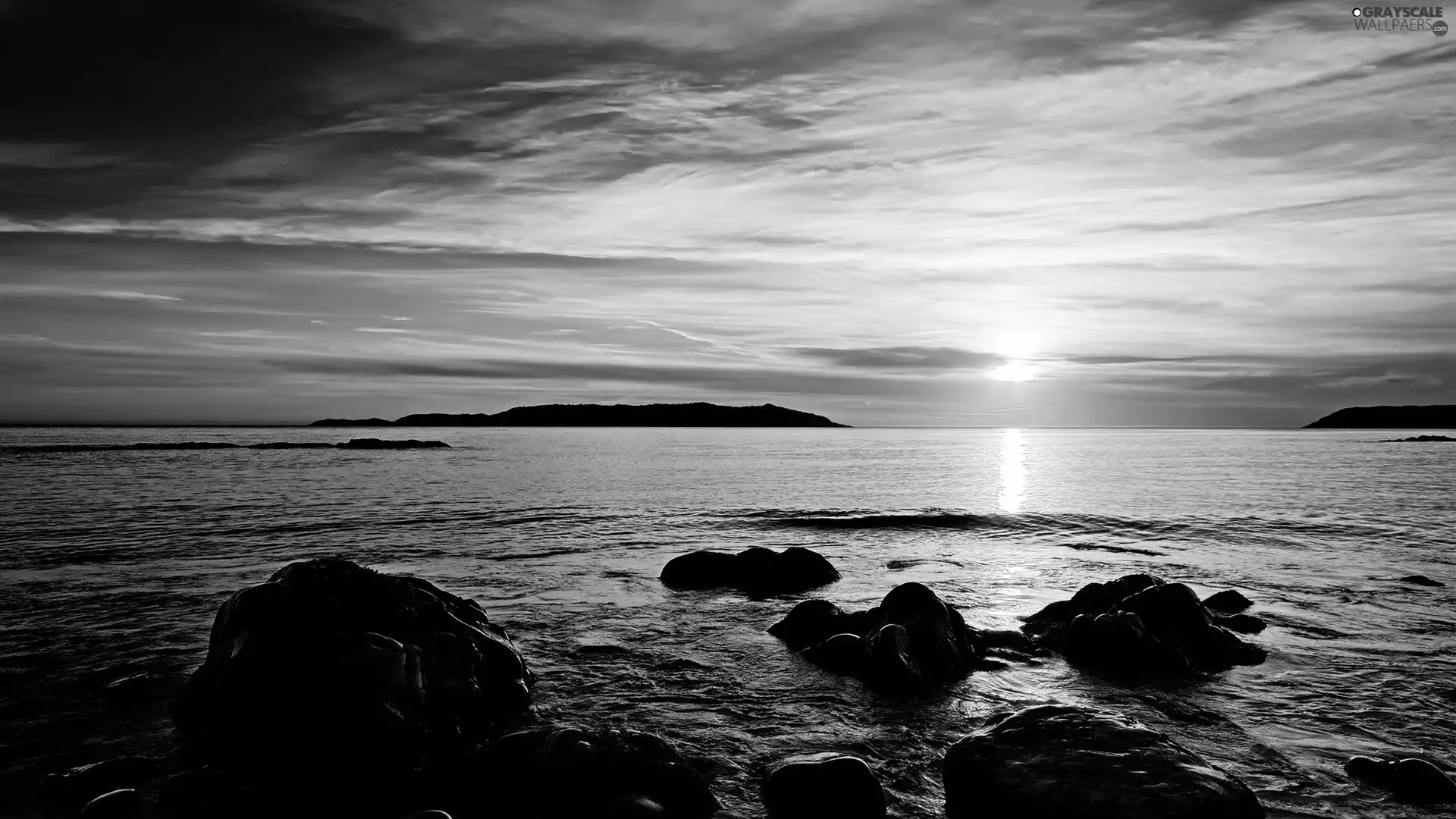 Beaches, Stones, Sky, Great Sunsets