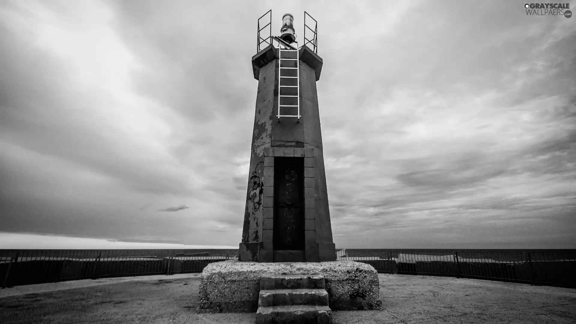 Sky, Lighthouse, maritime