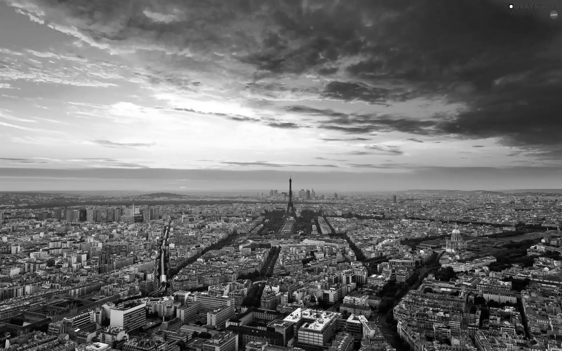 Paris, color, Sky, panorama