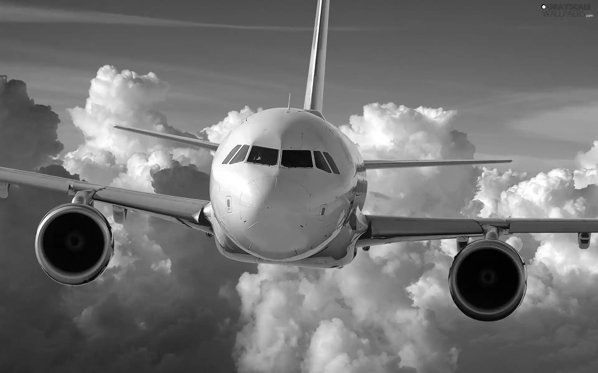 plane, clouds, Sky, passenger