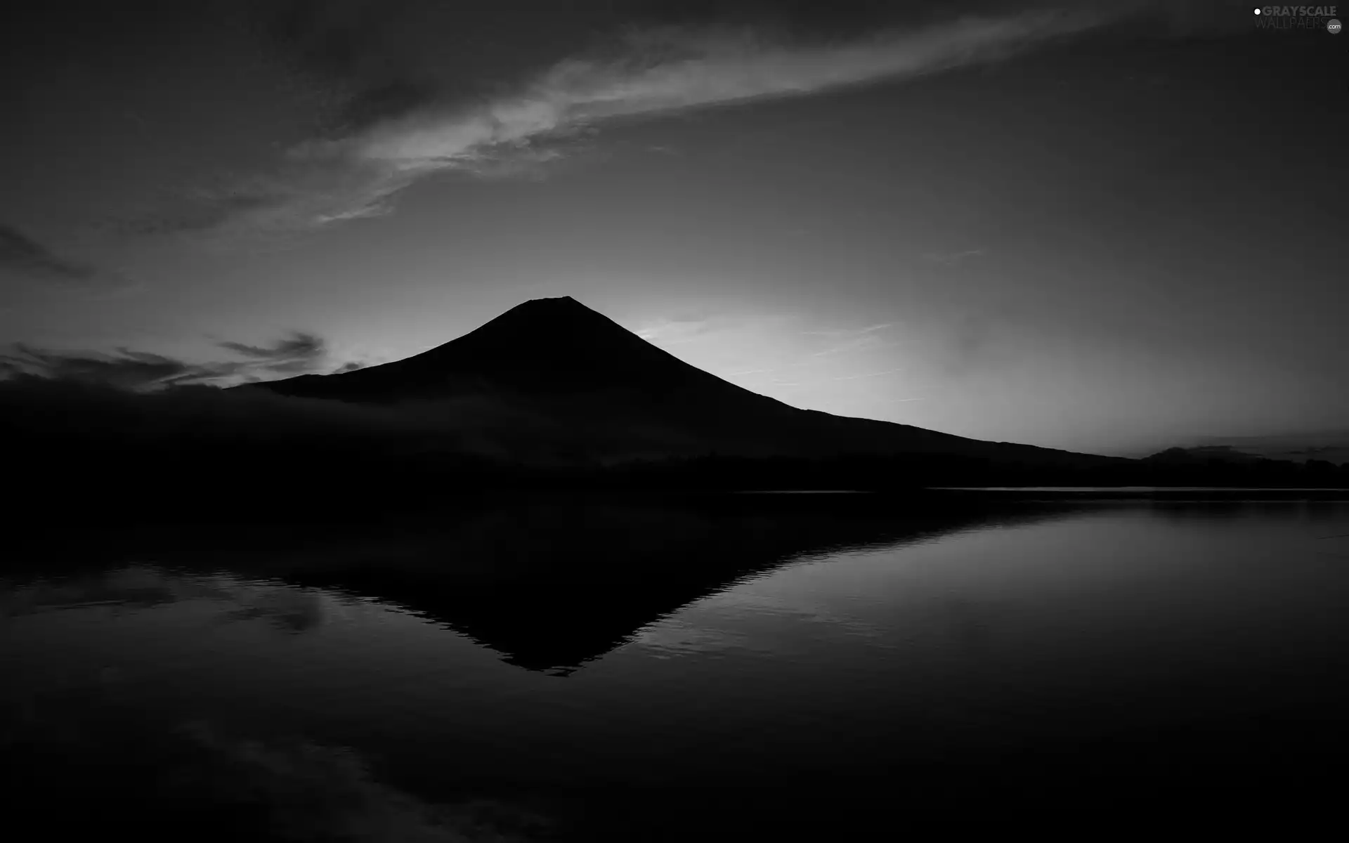 west, Mountains, Sky, reflection, sun, lake