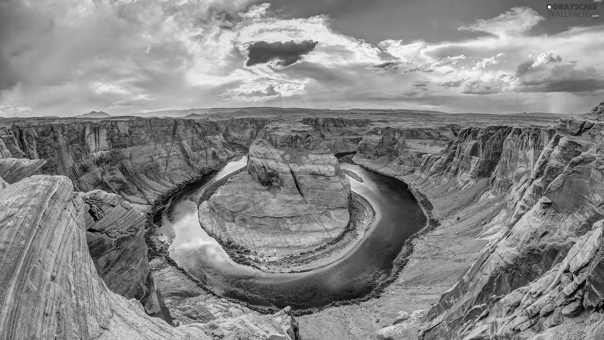 Sky, canyon, River