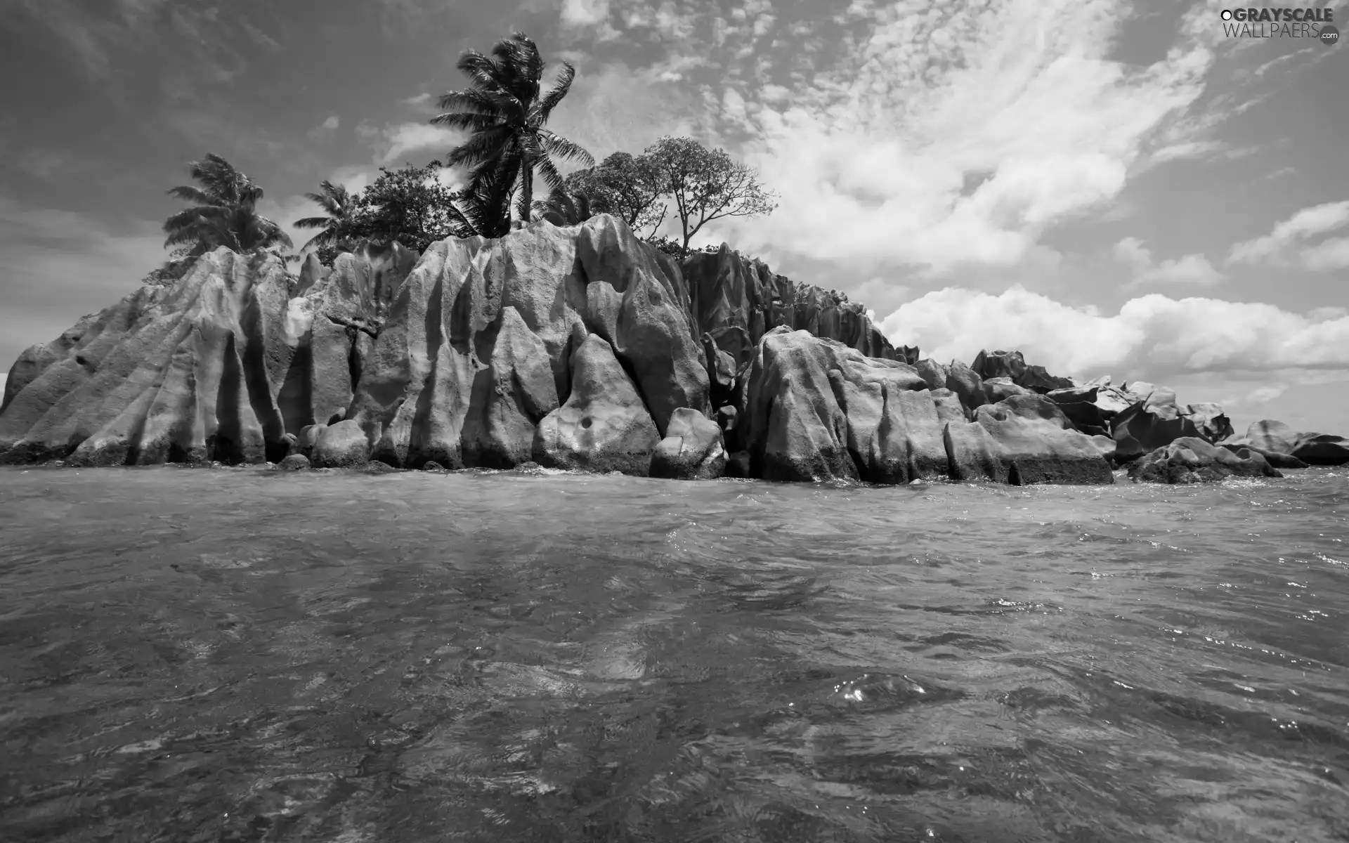 Sky, sea, rocks