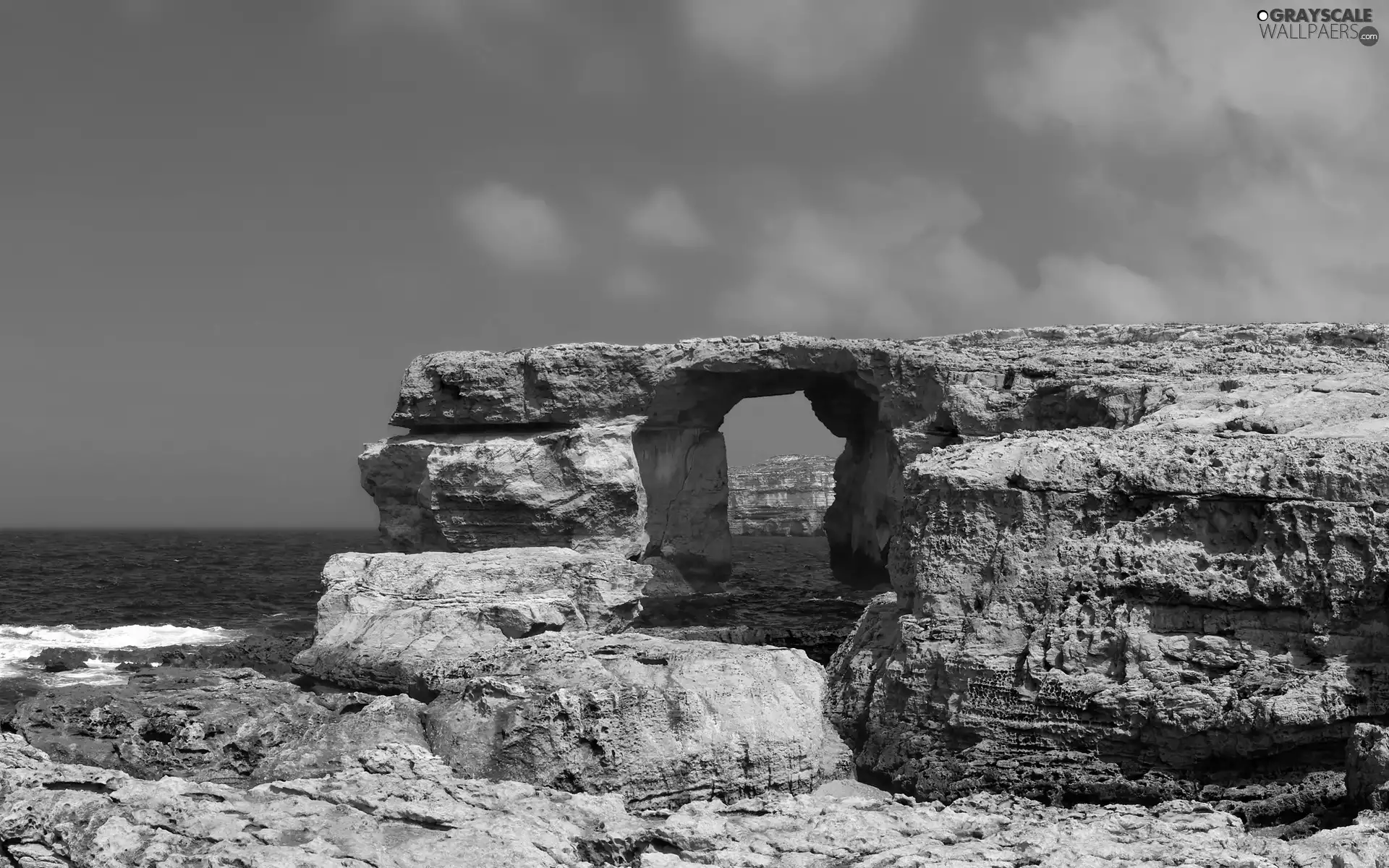 Sky, sea, rocks