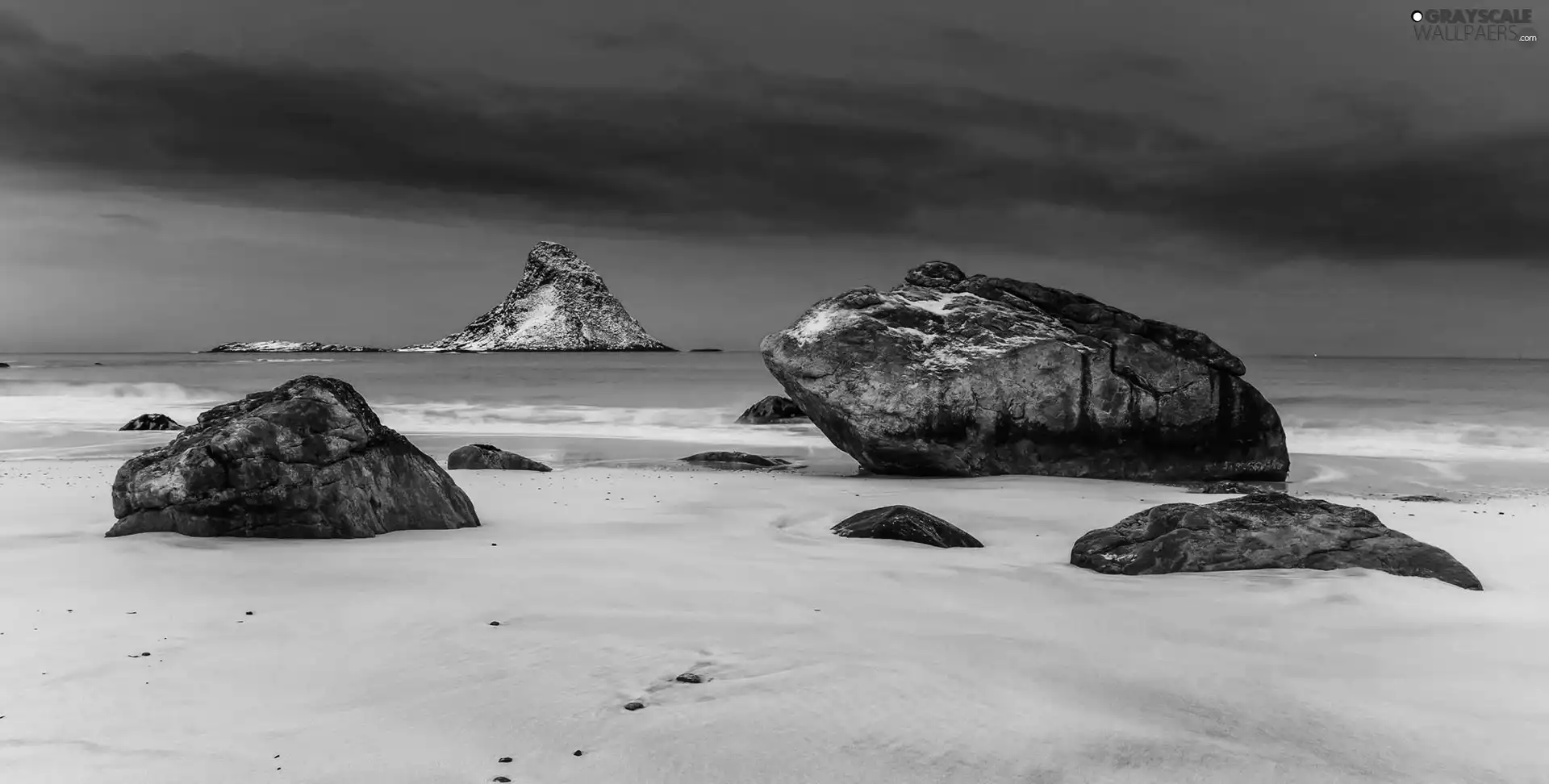 Sky, sea, rocks