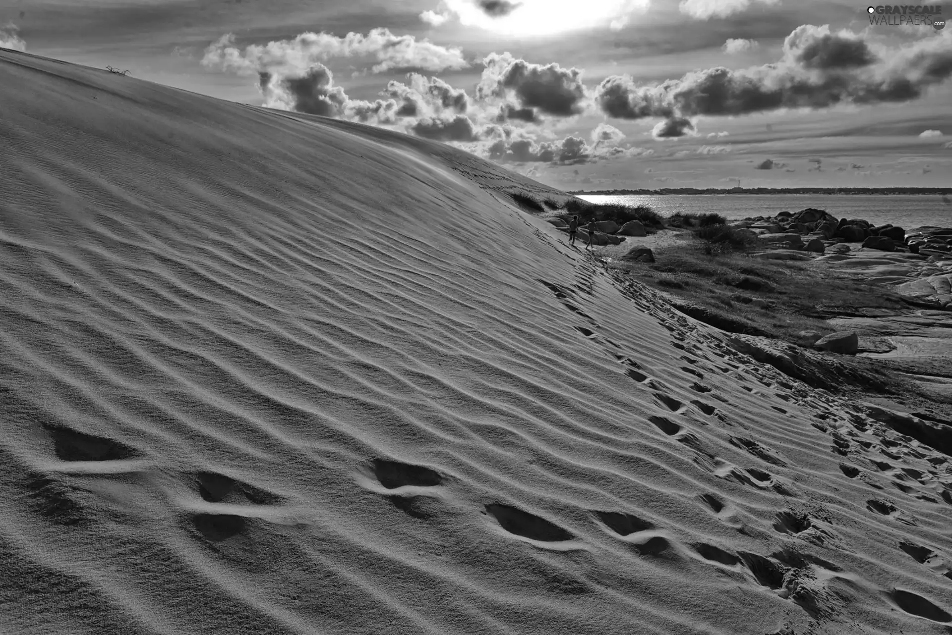 Sky, Dunes, sea