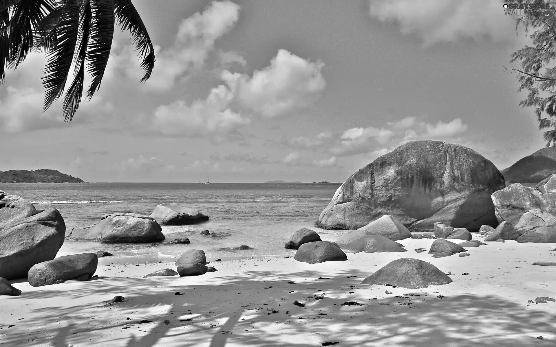 sea, rocks, Sky, Beaches