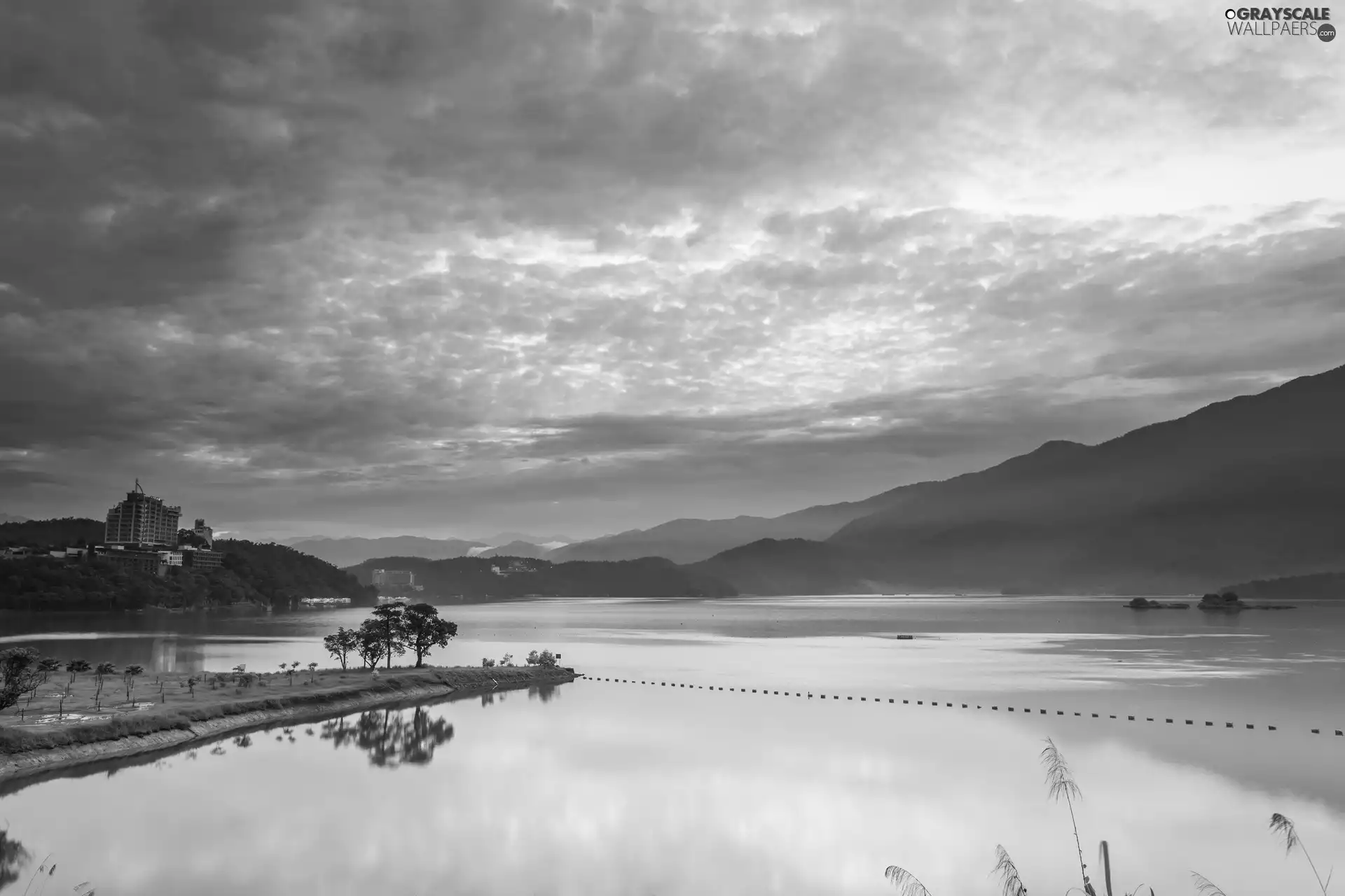 Taiwan, Mountains, Sky, sea