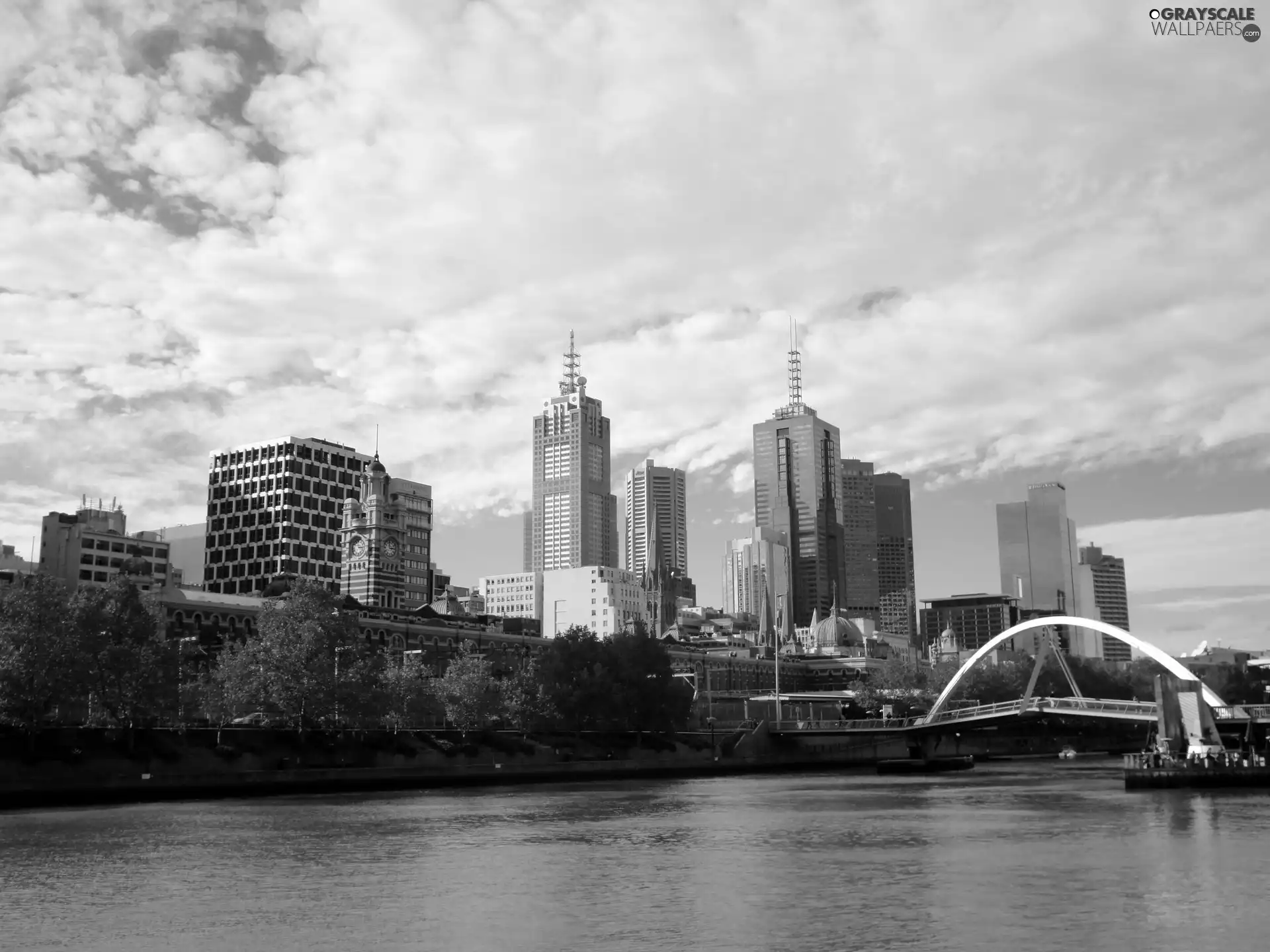 skyscrapers, Town, Melbourne