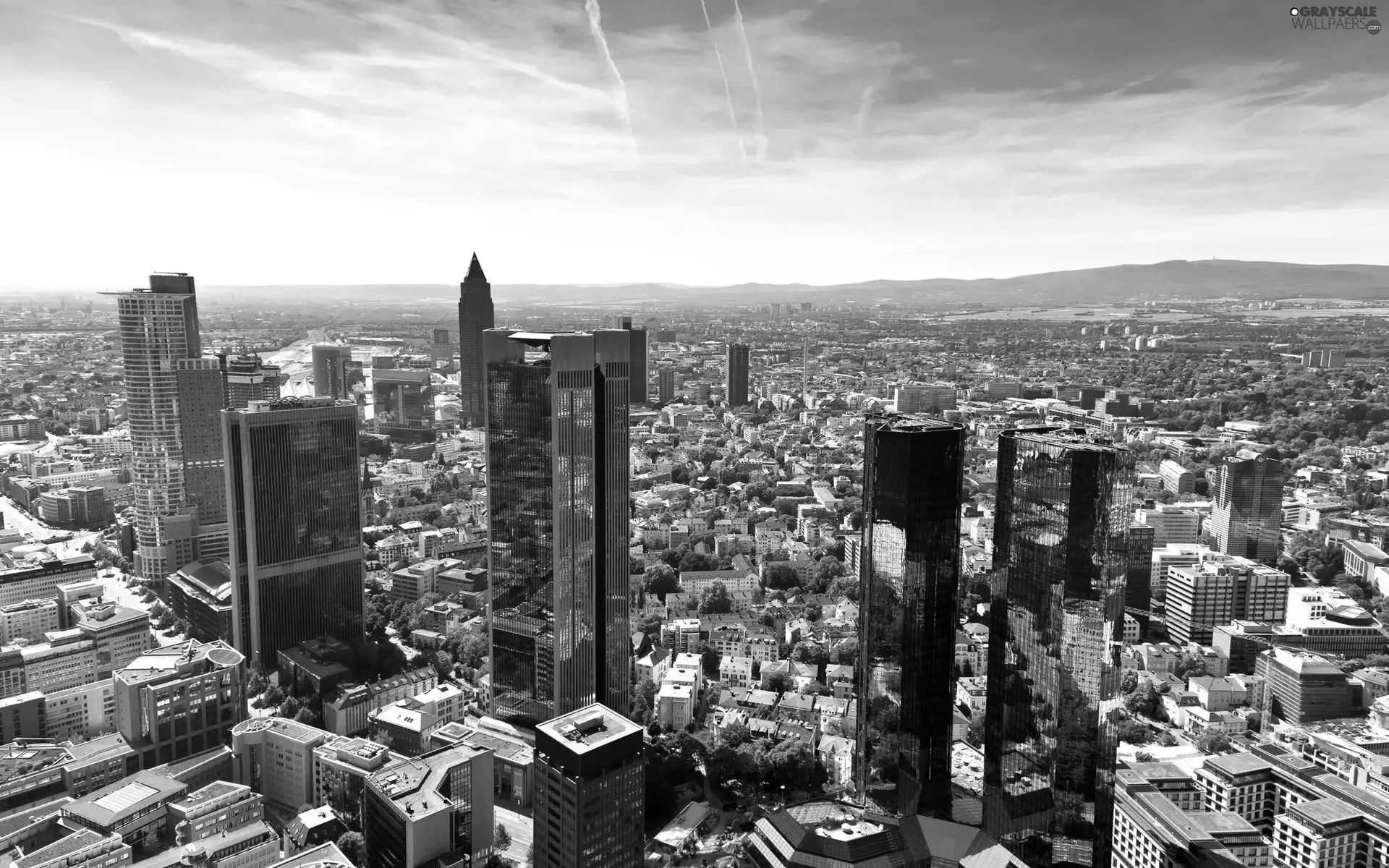 skyscrapers, panorama, town