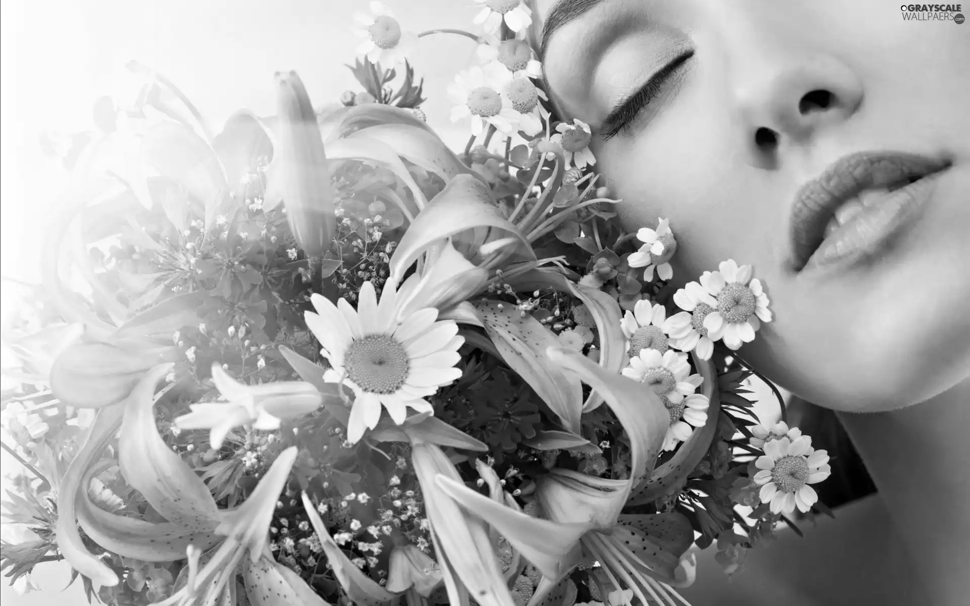 flowers, Women, small bunch