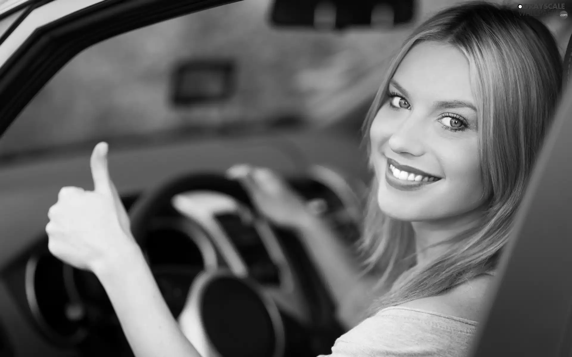 Smile, Blonde, Automobile