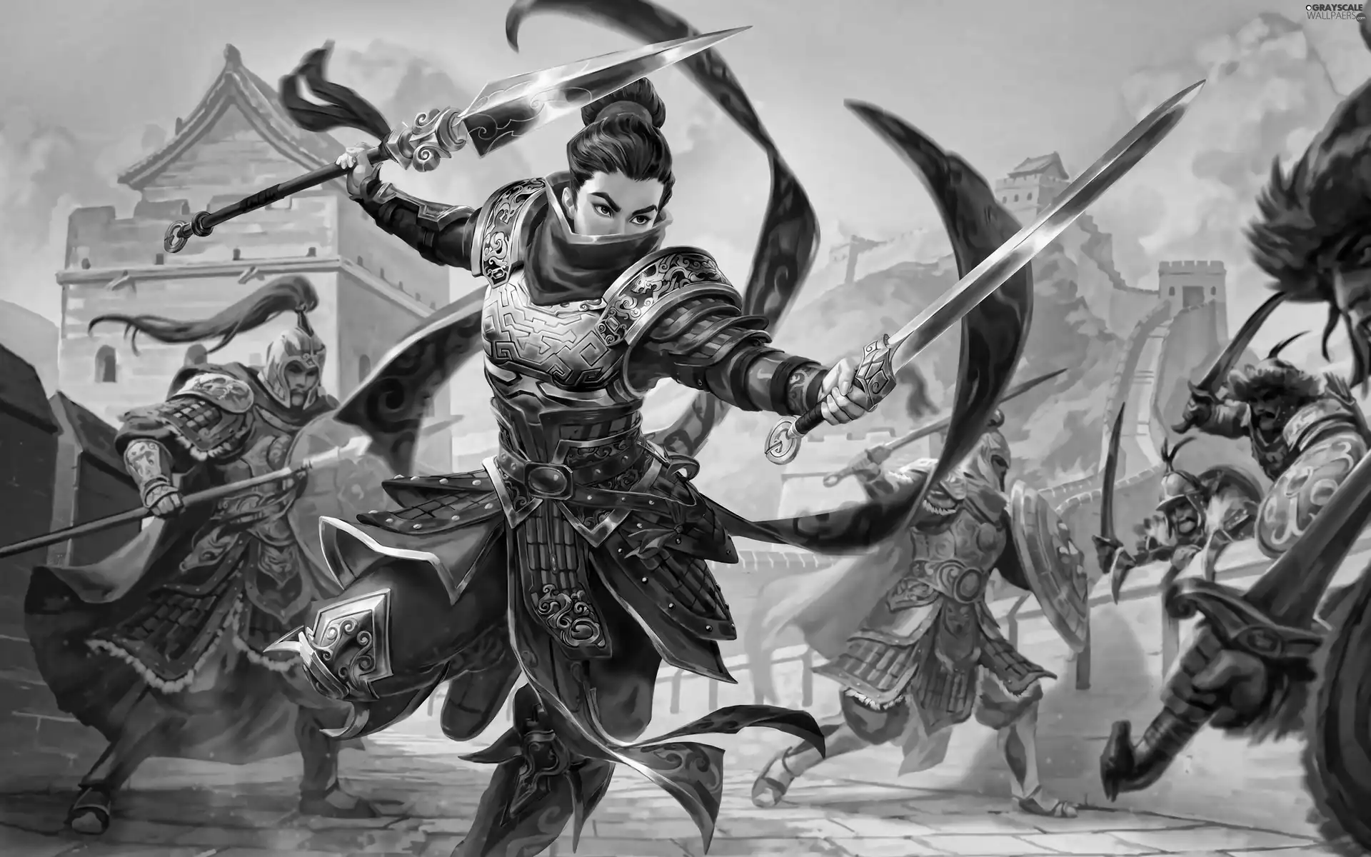 game, Battle, Mulan, Smite