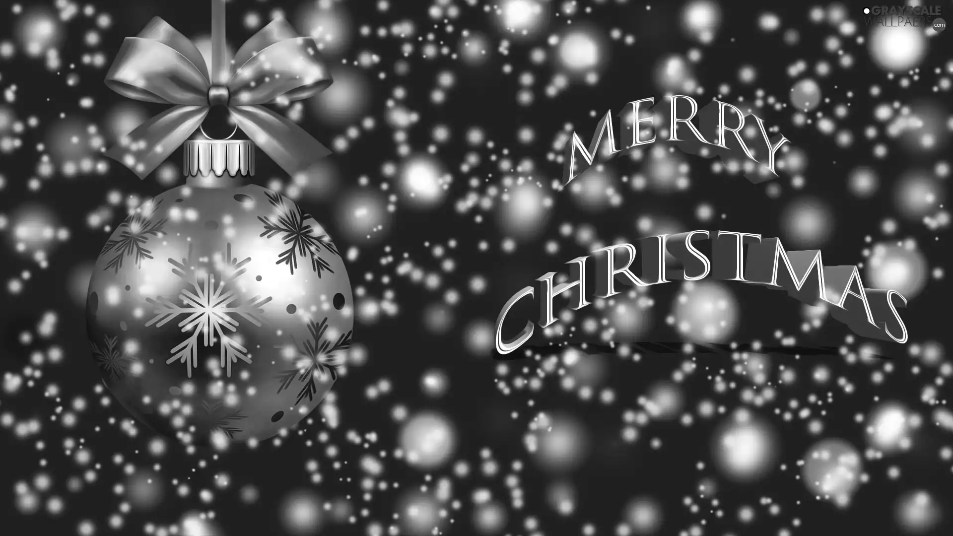 bauble, Christmas, Wishes, snow