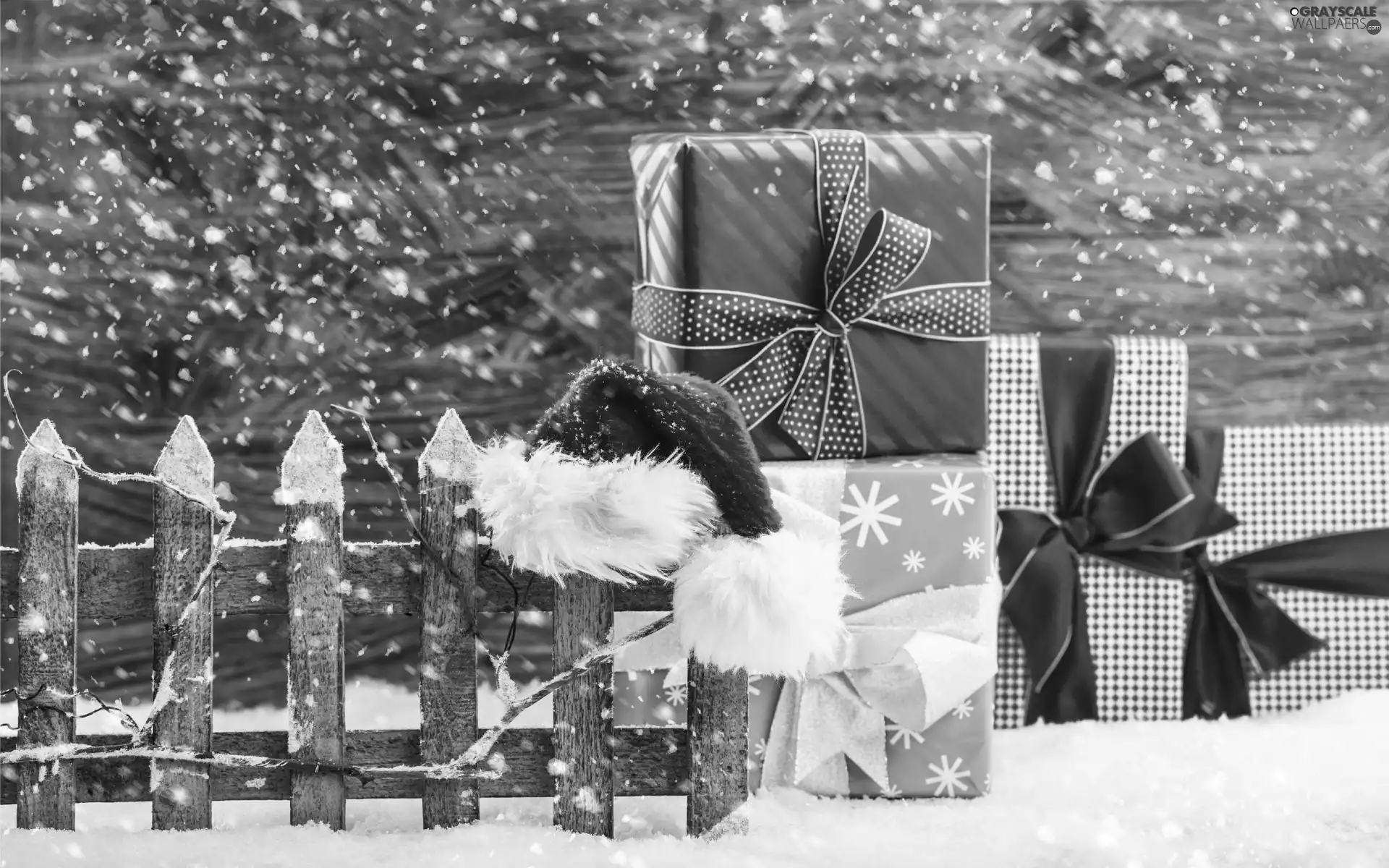 Hat, gifts, snow, Nicholas