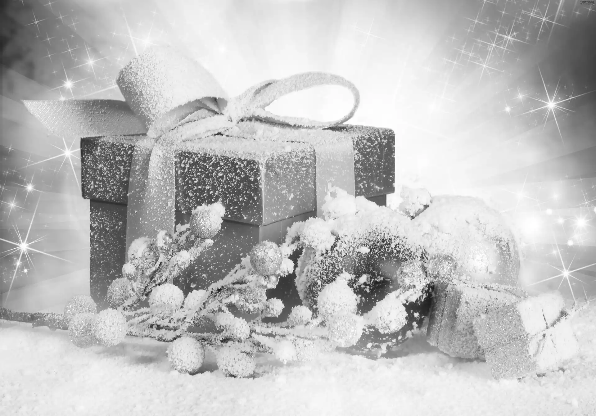 headdress, gifts, snow, festive