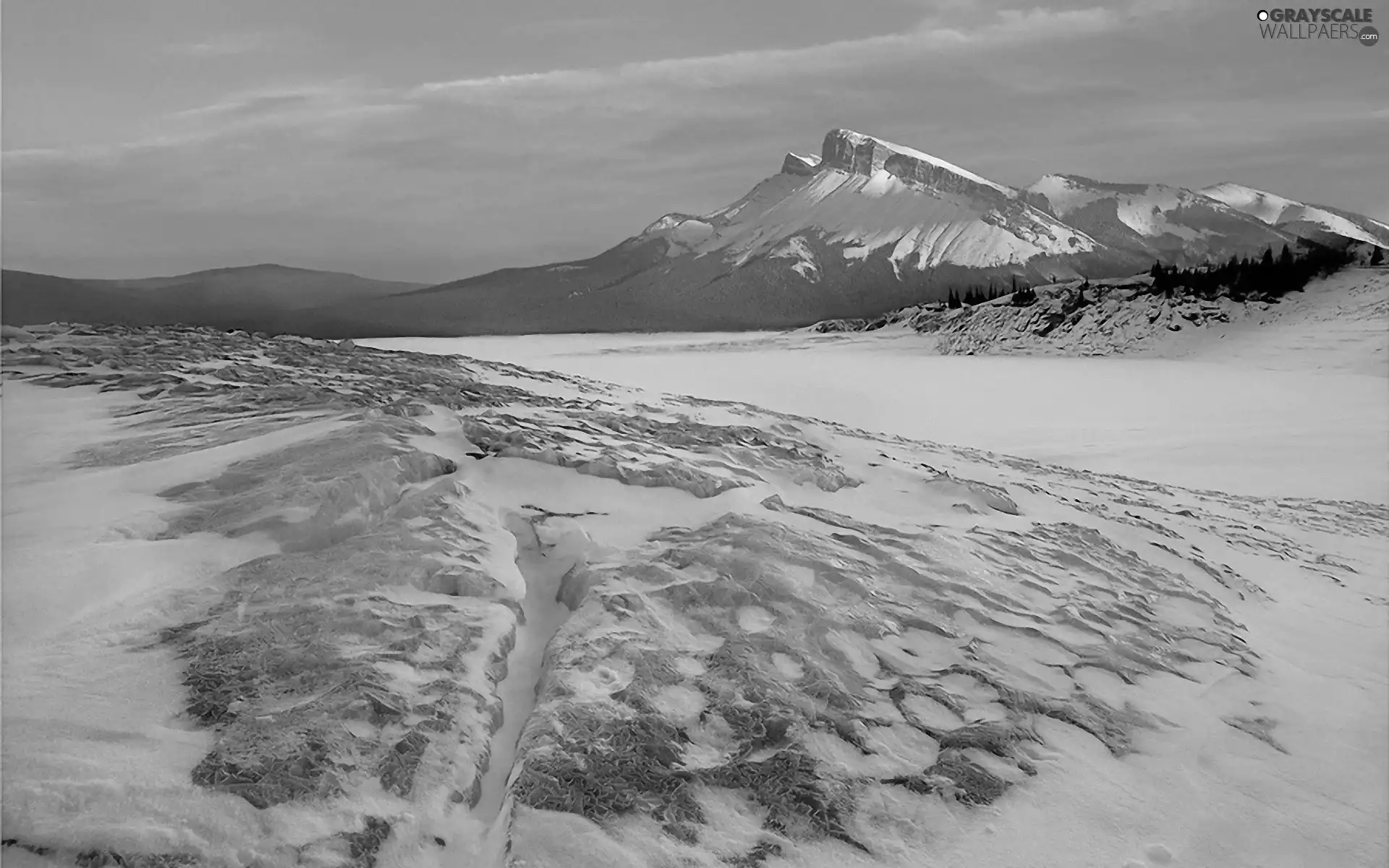 snow, Mountains, Icecream