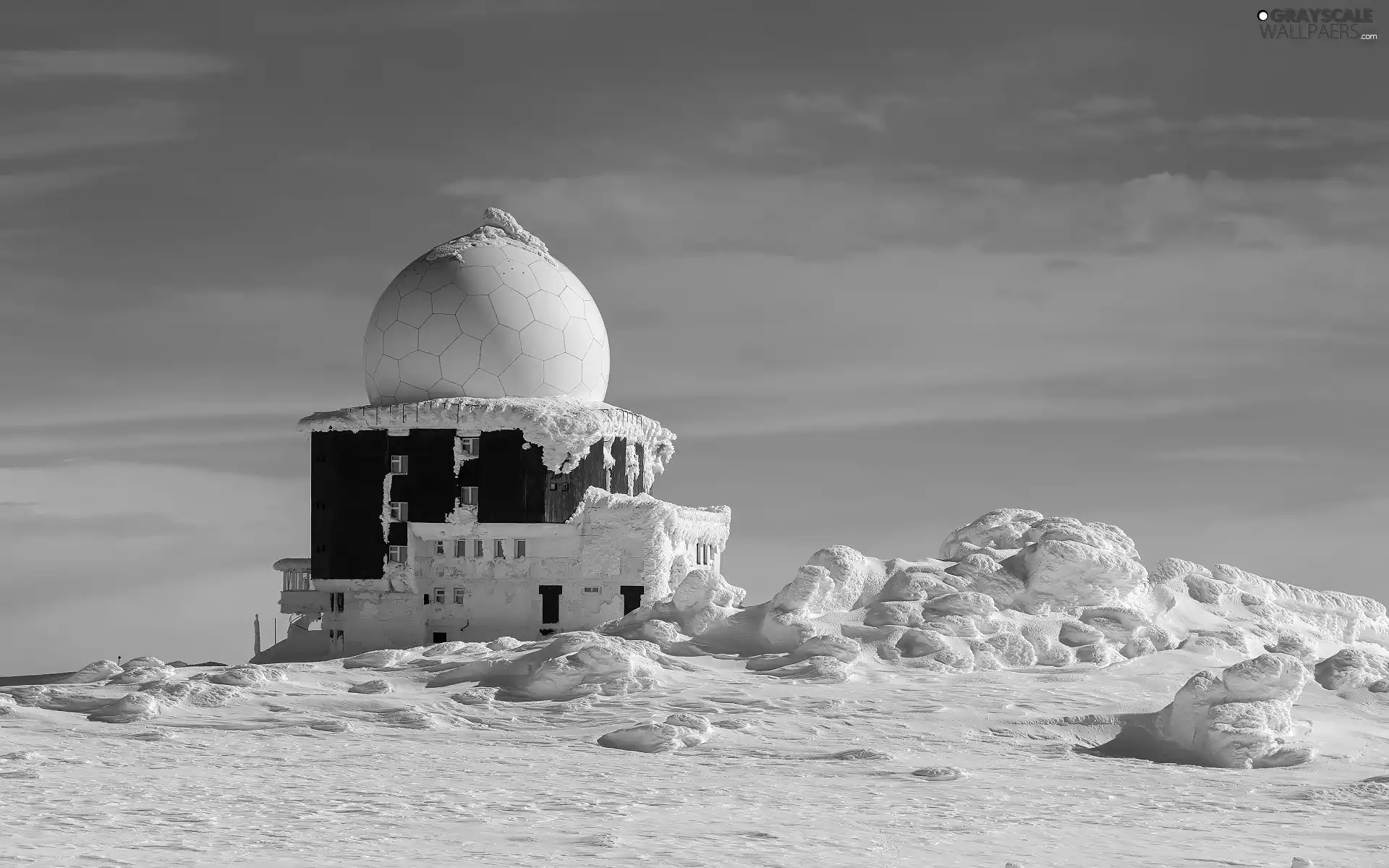 winter, House, house, snow