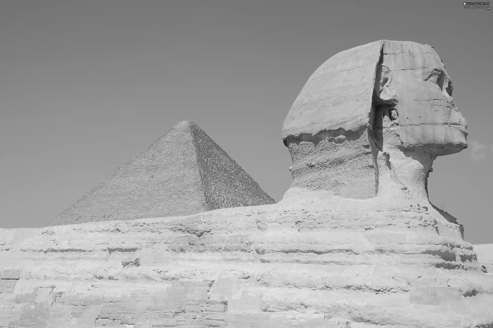 Pyramid, sphinx