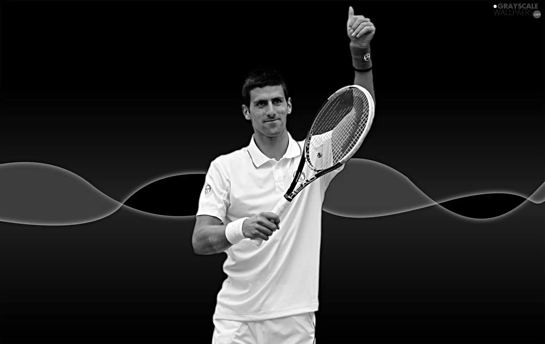 Novak Djokovic, tennis racket, Sport, Tennis
