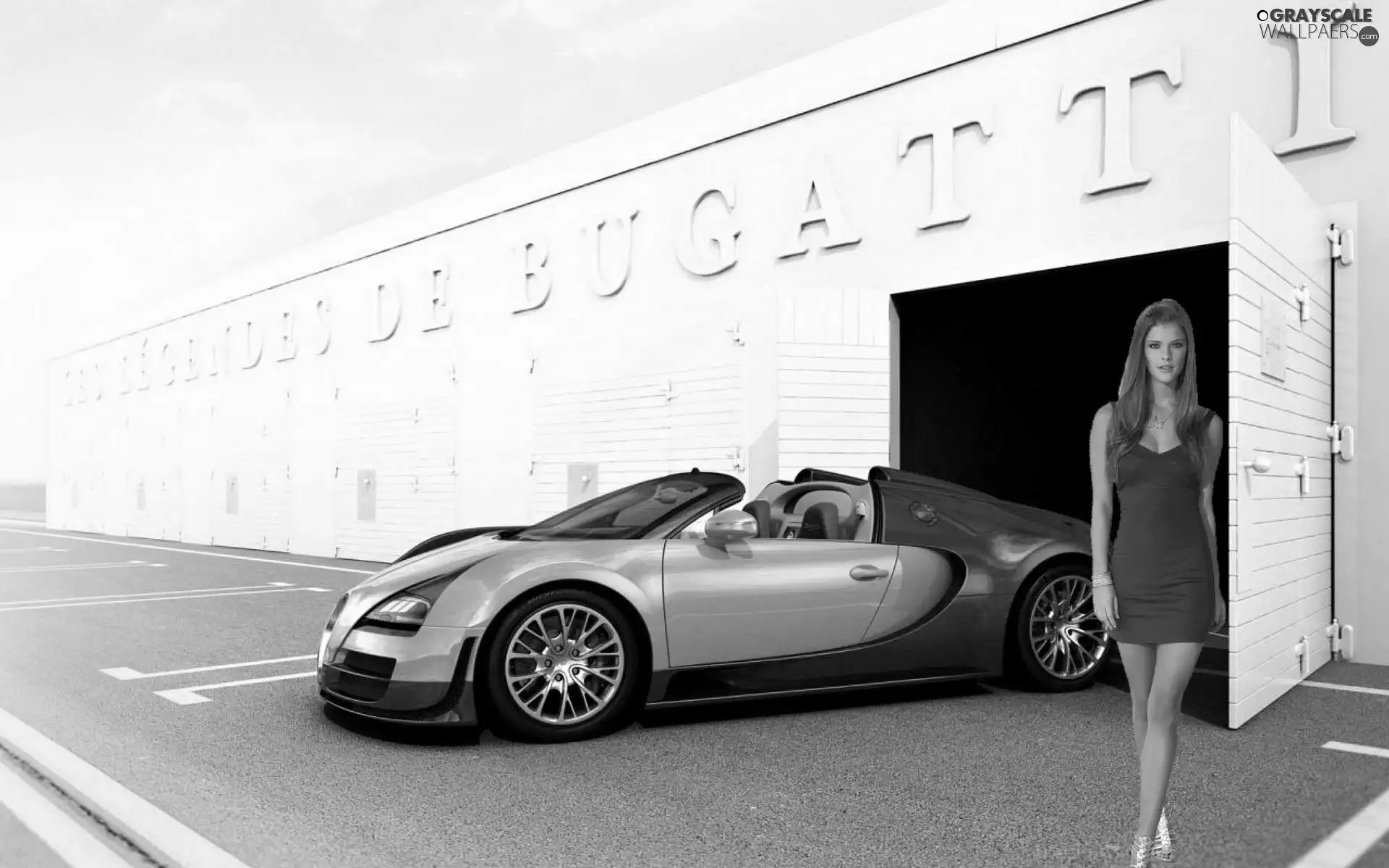 Women, Bugatti Veyron, Sport, model