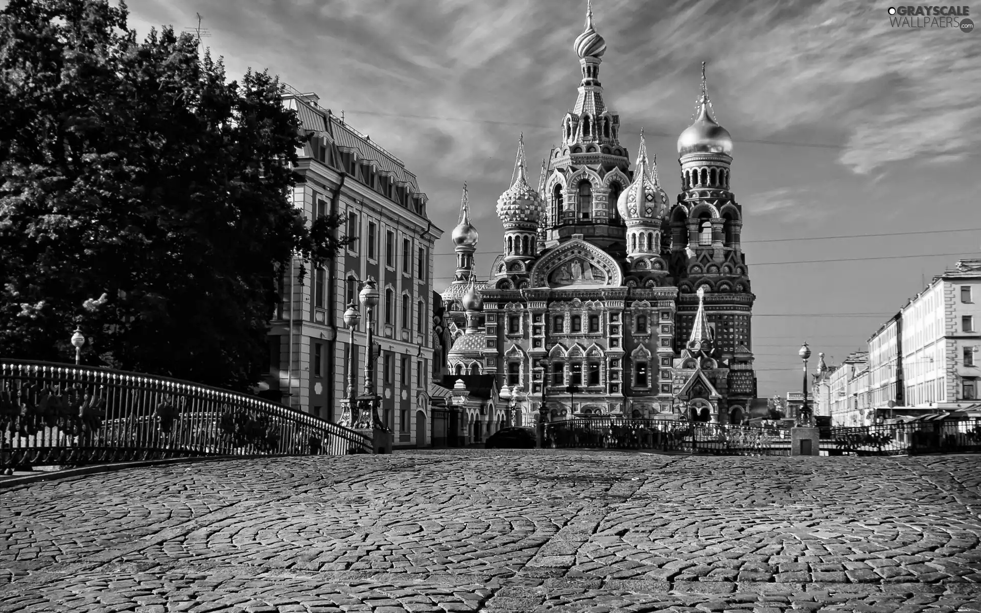 Cerkiew, St. Petersburg, causeway, Cathedral of the Resurrection