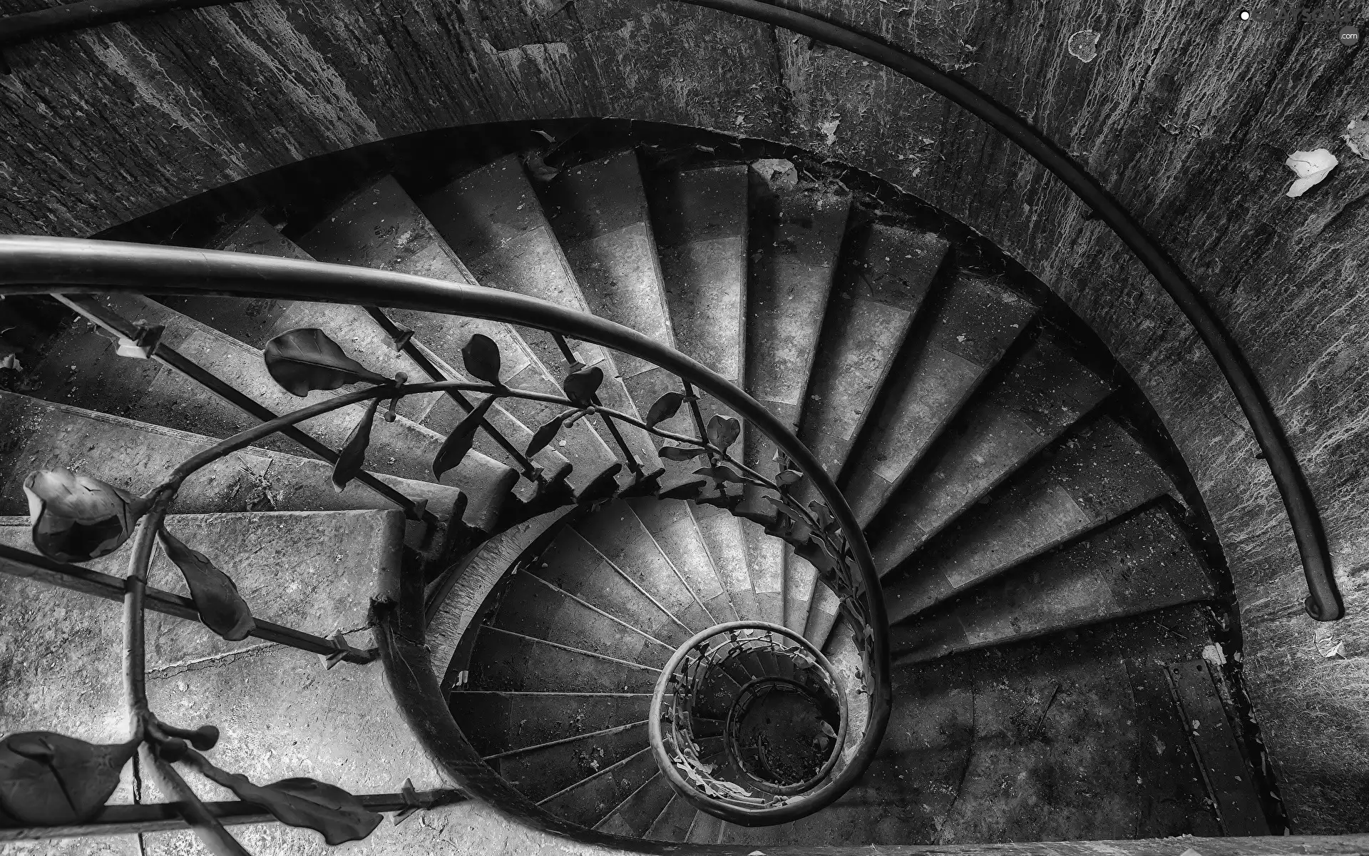Stairs, Neglected, spiral