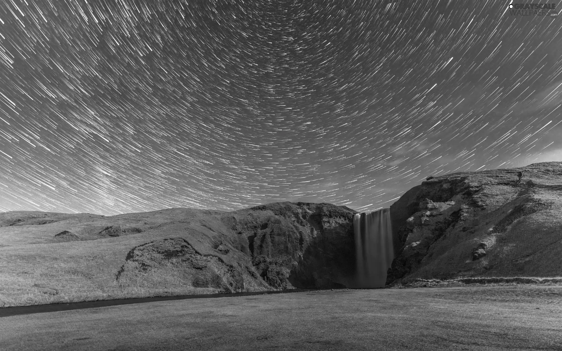 star, waterfall, River