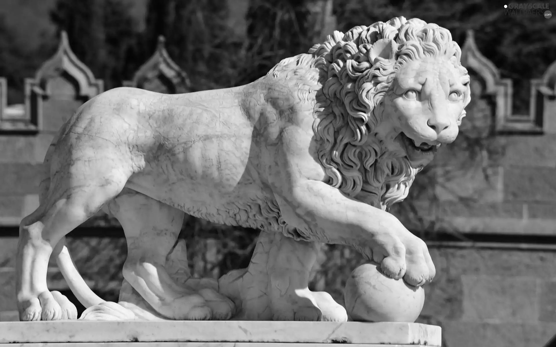 Statue monument, Lion