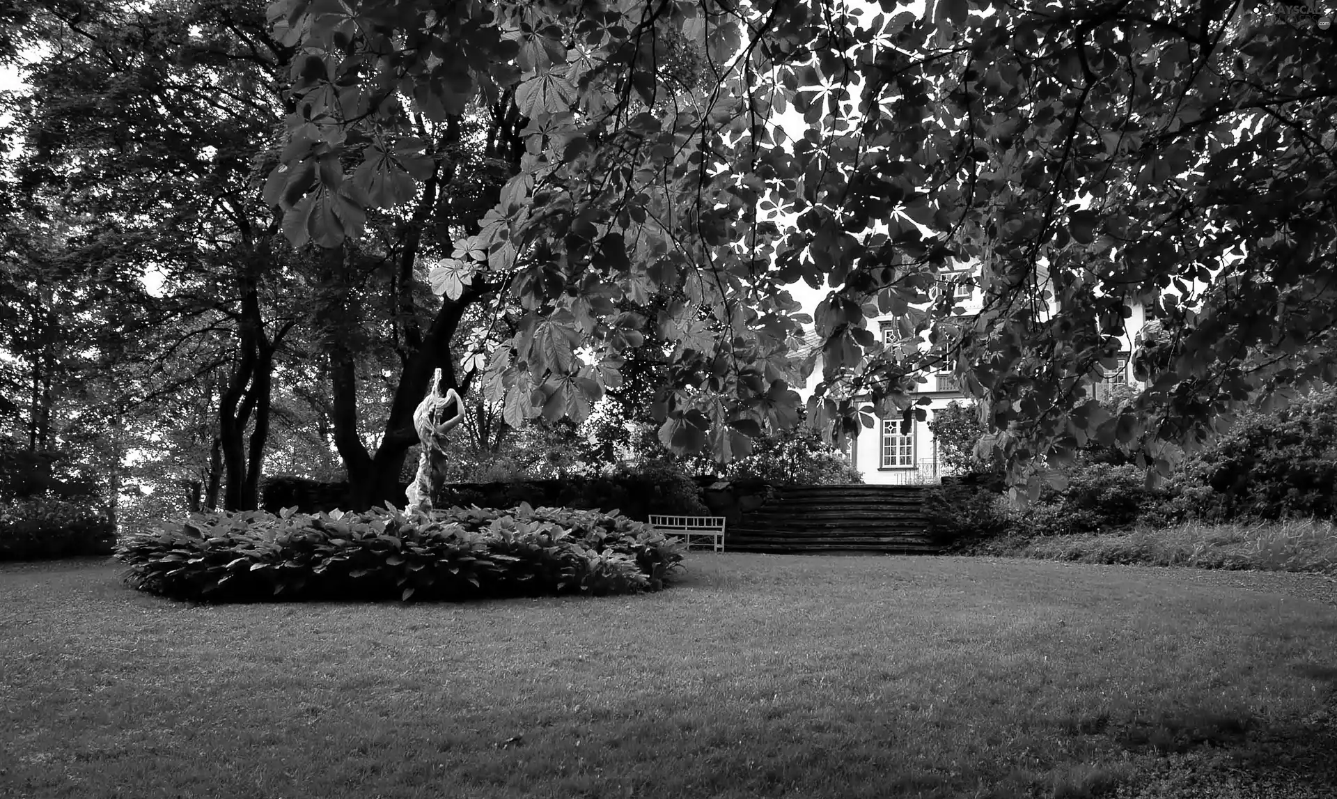 Statue monument, Trondheim, botanical, Ringve, Garden