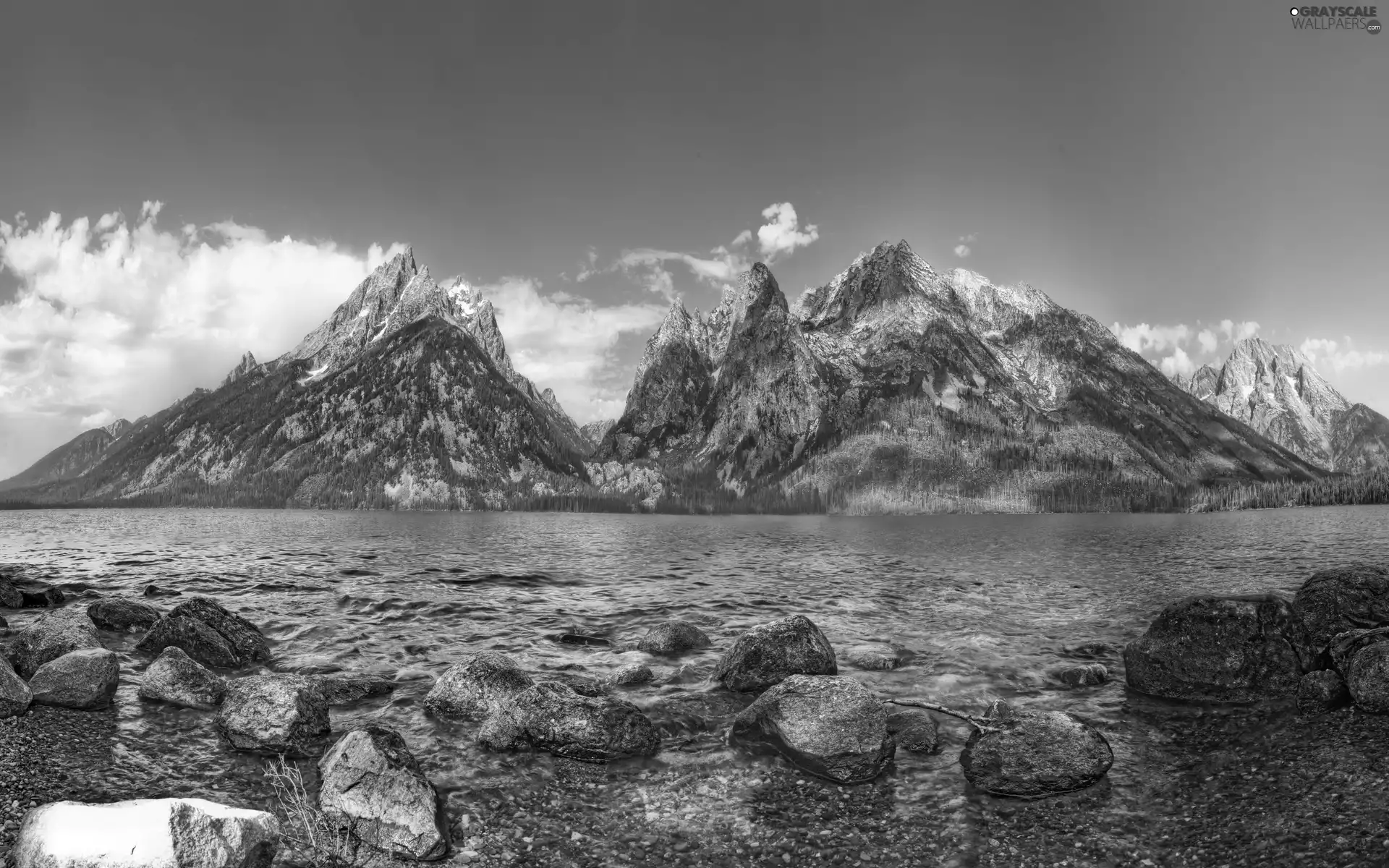 Stones, rocks, lake