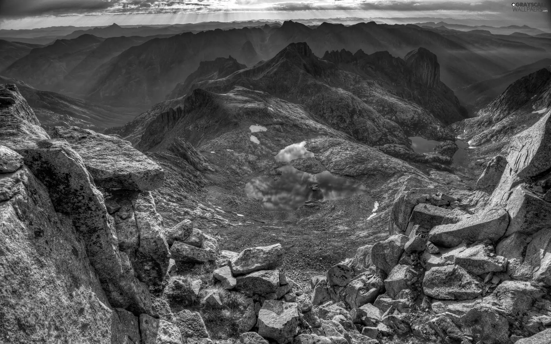 Stones, Mountains, lakes