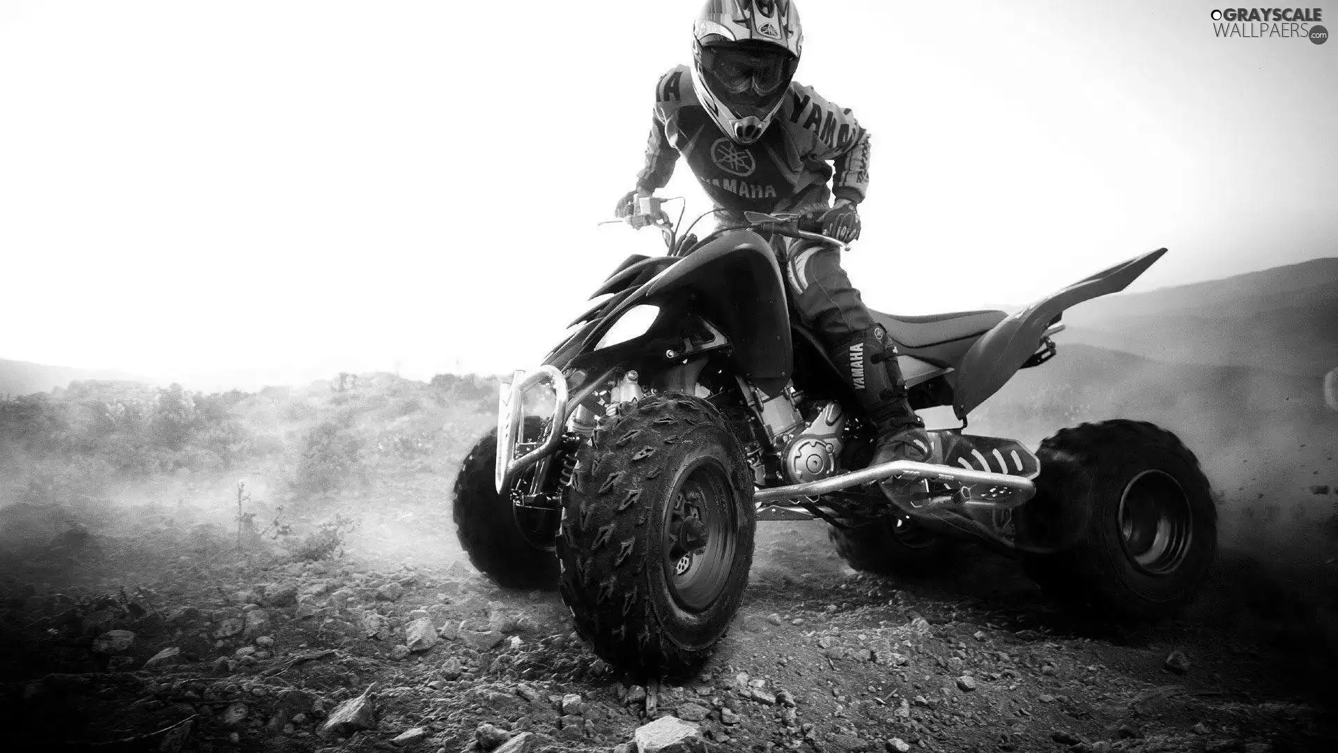 quad, dust, Stones, player